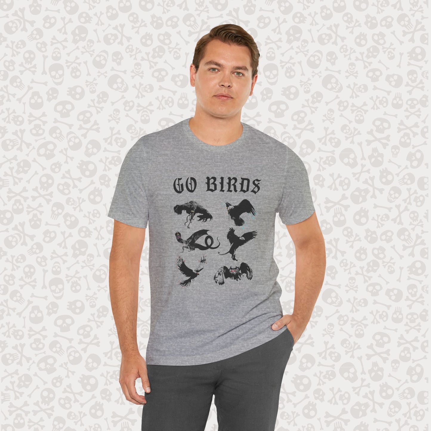 Go Birds Cryptids T-Shirt, Bird Cryptid Tee, Thunderbird Shirt, Snallygaster, Griffin, Phoenix, Devil Bird, Terror Bird, Philadelphia Shirt