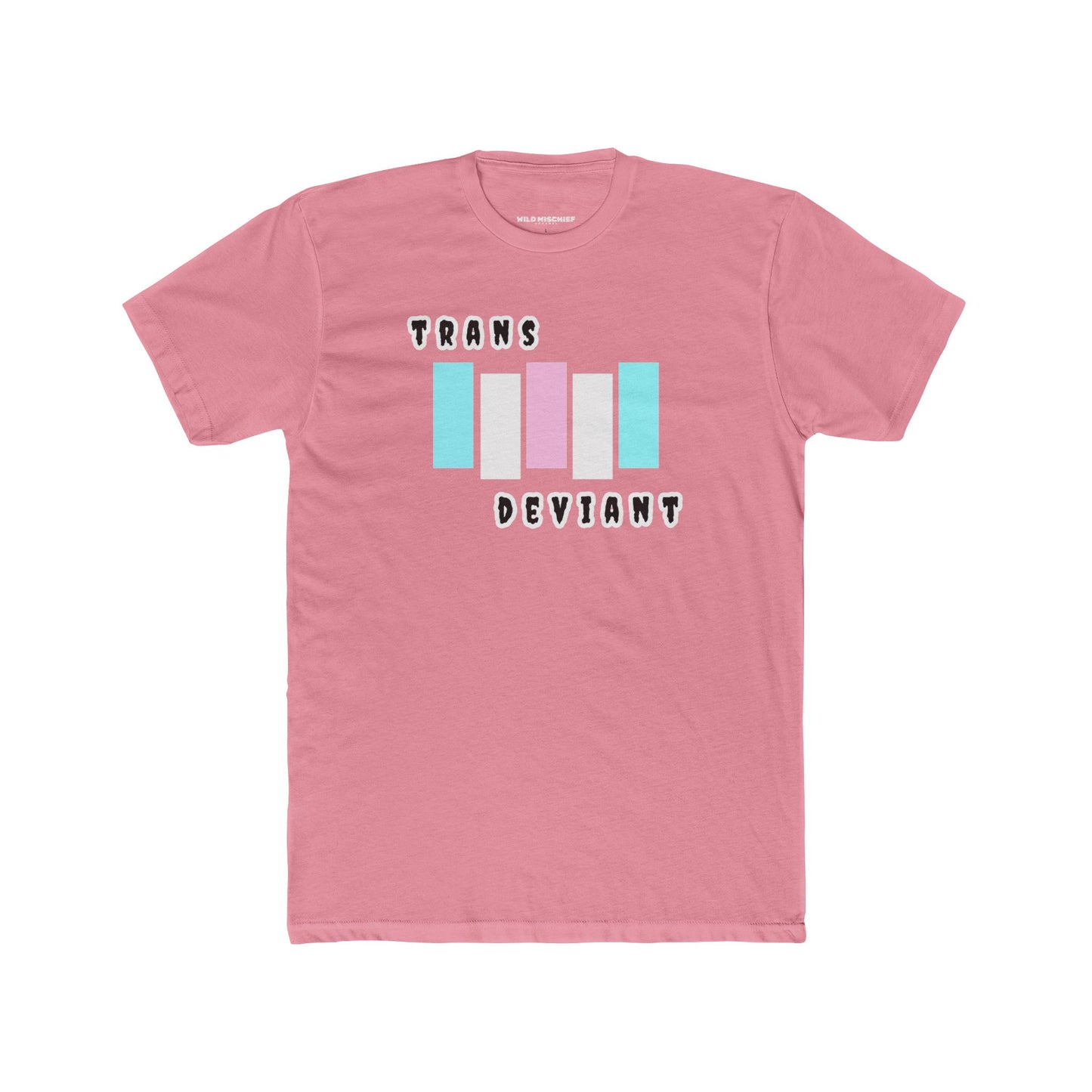 Camiseta gráfica trans desviada, camiseta unisex de algodón con cuello redondo, ropa LGBTQ+, regalo para el Mes del Orgullo, moda inclusiva, transgénero