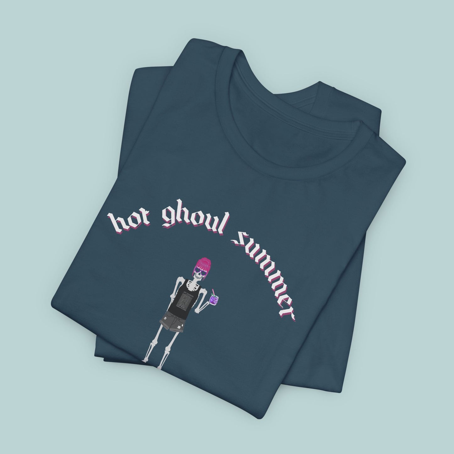 Hot Ghoul Summer Punk Goth T-Shirt, Unisex Tee Shirt, Halloween, Alternative Fashion, Spooky Clothing, Graphic Tee