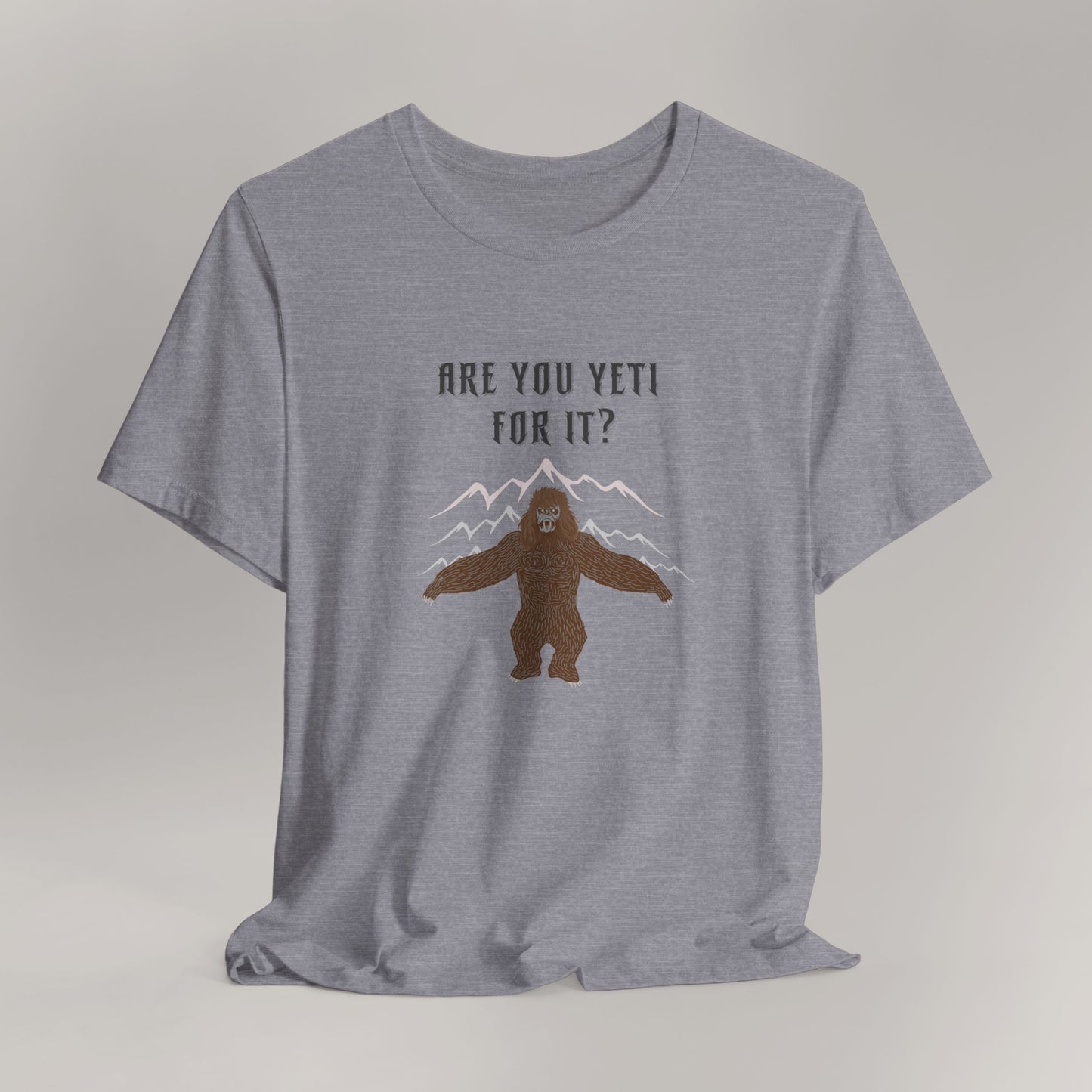 Yeti Adventure Tee | Cryptid Shirt, Fun Outdoor Apparel, Cool Gift for Nature Lovers, Camping T-Shirt, Hiking Outfit, Unique Graphic Tee