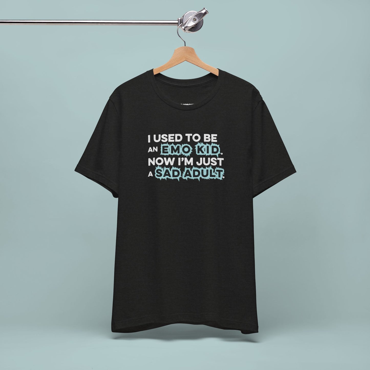 Former Emo Kid T-Shirt, Unisex Short Sleeve Tee, Gift for Sad Adults, Emo Fashion Tee, Casual Everyday Wear, Funny T-Shirt