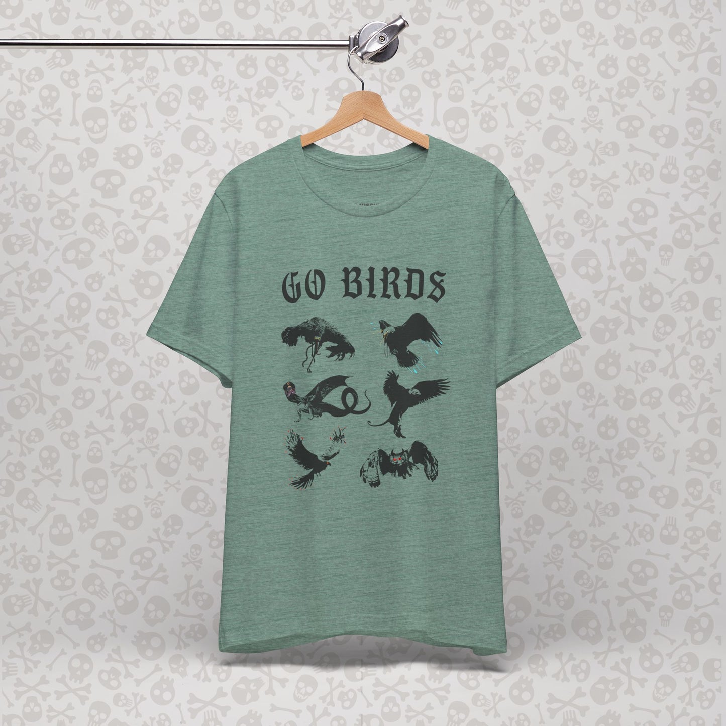 Go Birds Cryptids T-Shirt, Bird Cryptid Tee, Thunderbird Shirt, Snallygaster, Griffin, Phoenix, Devil Bird, Terror Bird, Philadelphia Shirt
