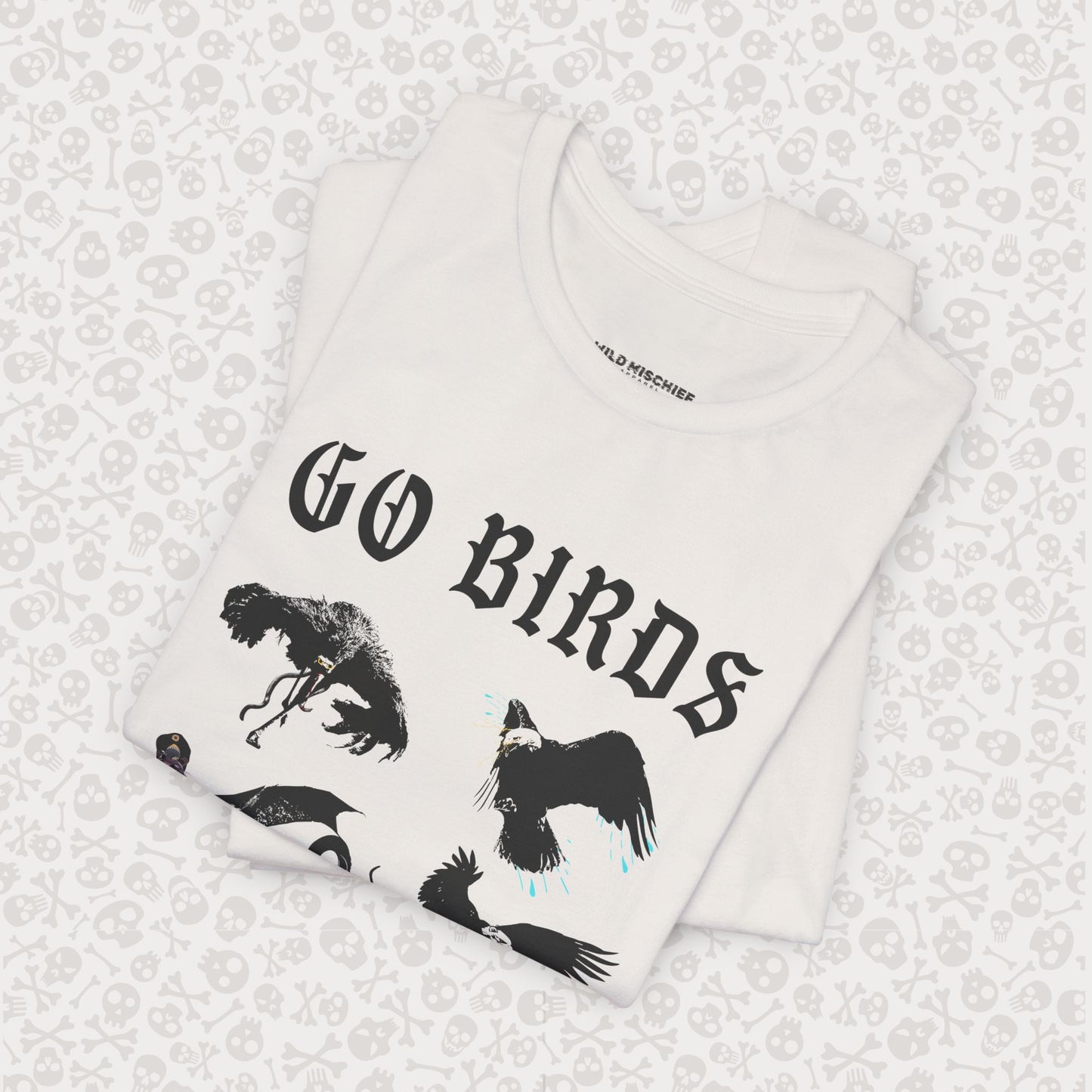 Go Birds Cryptids T-Shirt, Bird Cryptid Tee, Thunderbird Shirt, Snallygaster, Griffin, Phoenix, Devil Bird, Terror Bird, Philadelphia Shirt