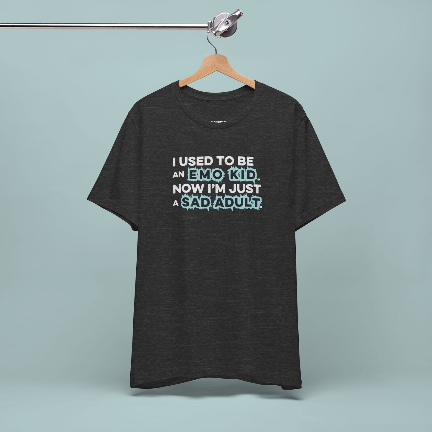 Former Emo Kid T-Shirt, Unisex Short Sleeve Tee, Gift for Sad Adults, Emo Fashion Tee, Casual Everyday Wear, Funny T-Shirt