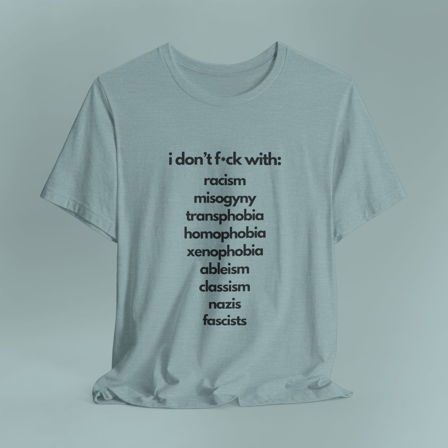 Social Justice Unisex Cotton Tee | Anti-Discrimination Shirt for Activism, Pride Events, Inclusivity, Everyday Wear