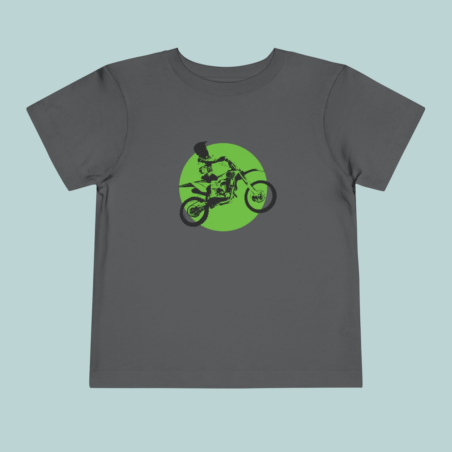 Dirt Bike Toddler Tee, Kids Motocross Shirt, Off-Road Child Top, Cool Children's T-Shirt for Boys and Girls, Birthday Gift for Toddlers