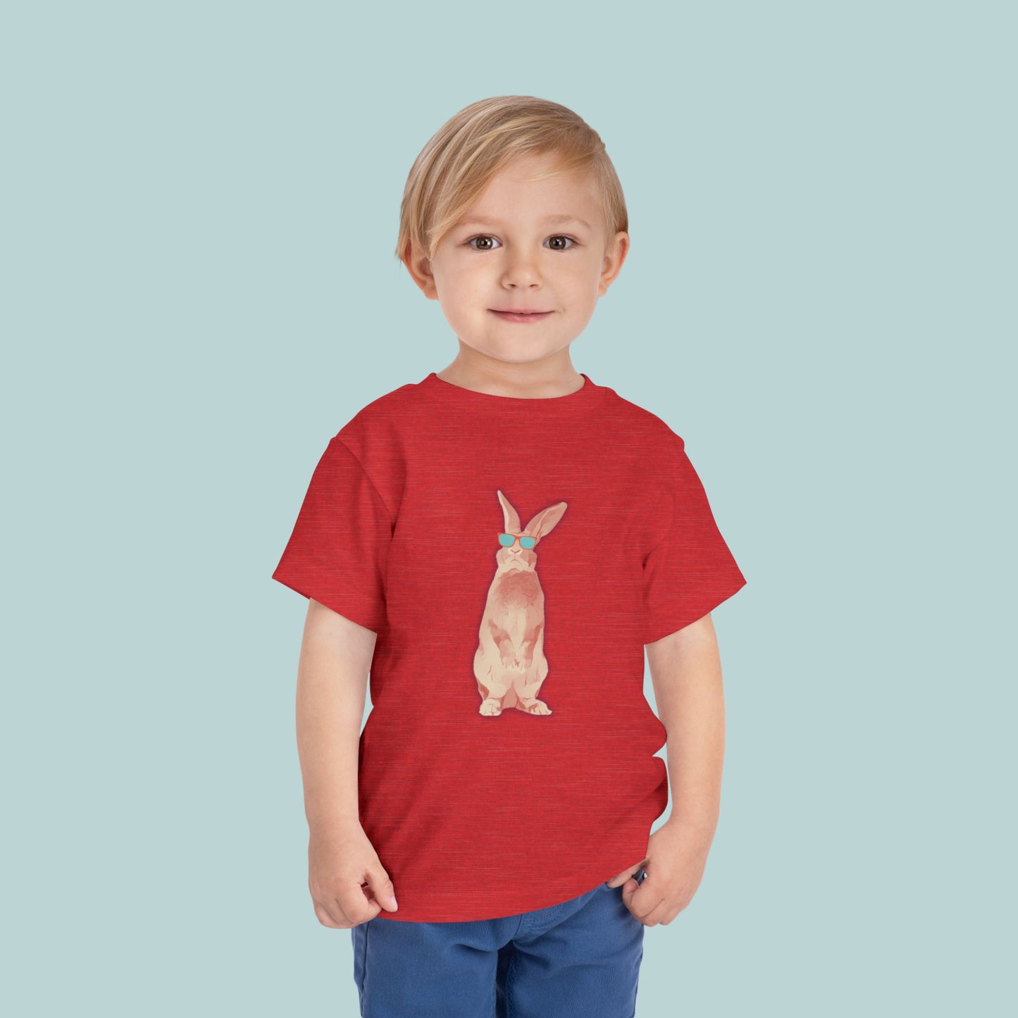 Cool Bunny Toddler Tee, Cute Kid's T-Shirt, Toddler Summer Shirt, Adorable Rabbit Tee, Playful Bunny Design, Great for Birthdays, Easter