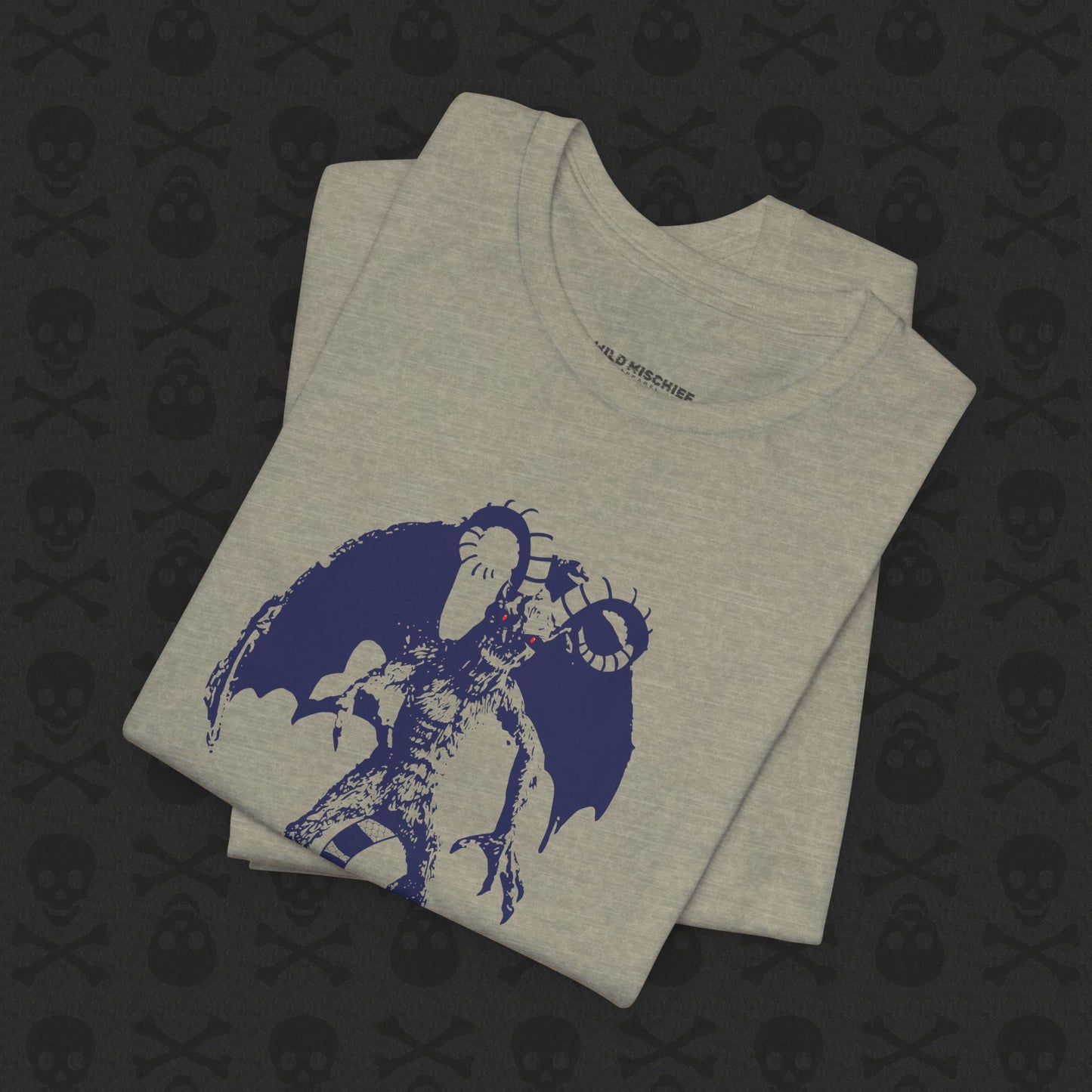 Camiseta Jersey Devil Cryptid, camiseta gráfica de criatura mítica. Camiseta unisex de manga corta, camiseta gráfica única para entusiastas de los críptidos.