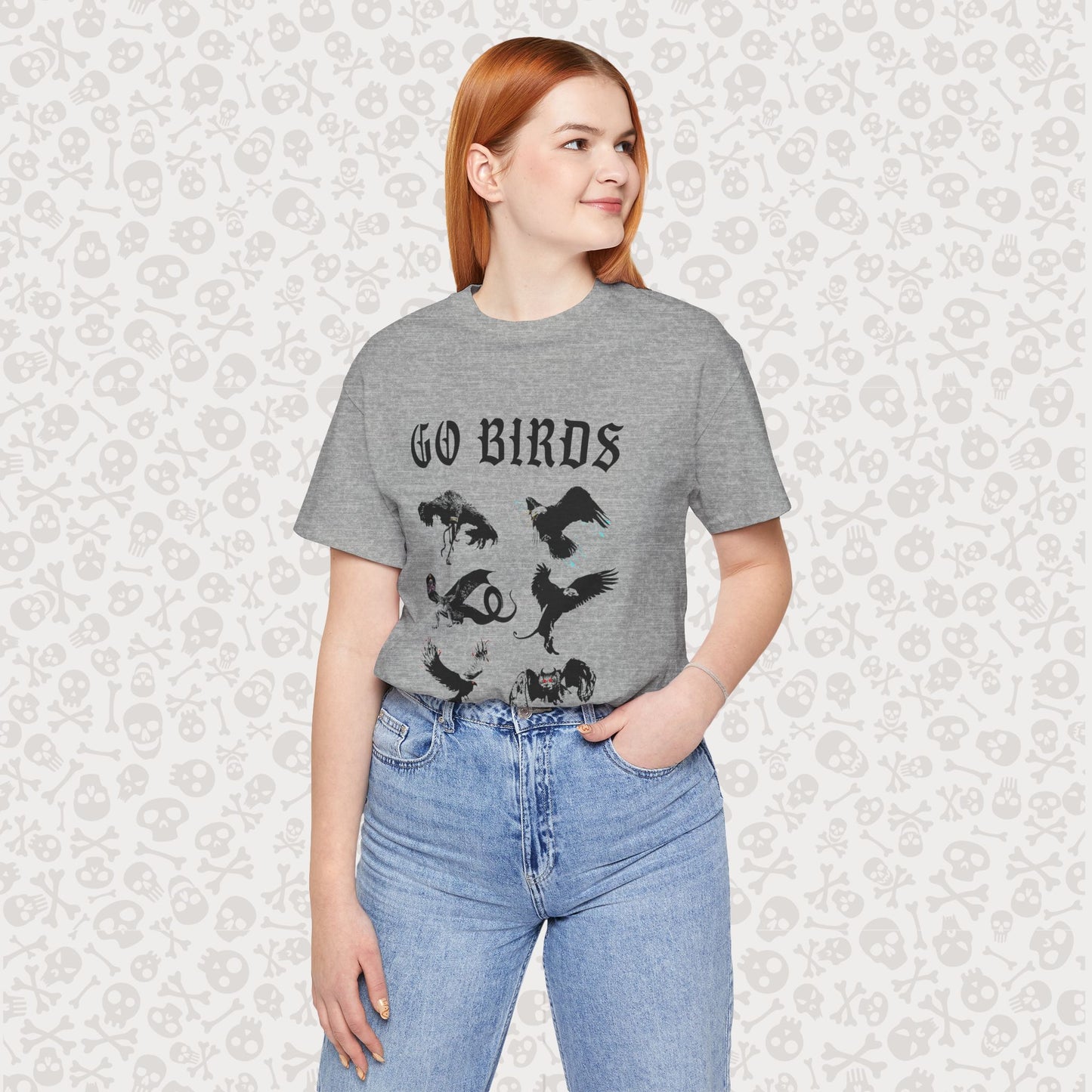 Go Birds Cryptids T-Shirt, Bird Cryptid Tee, Thunderbird Shirt, Snallygaster, Griffin, Phoenix, Devil Bird, Terror Bird, Philadelphia Shirt