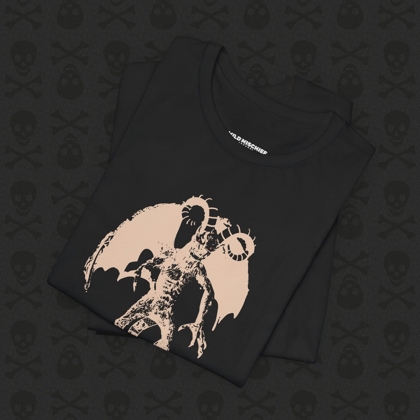 Camiseta Jersey Devil Cryptid, camiseta gráfica de criatura mítica. Camiseta unisex de manga corta, camiseta gráfica única para entusiastas de los críptidos.