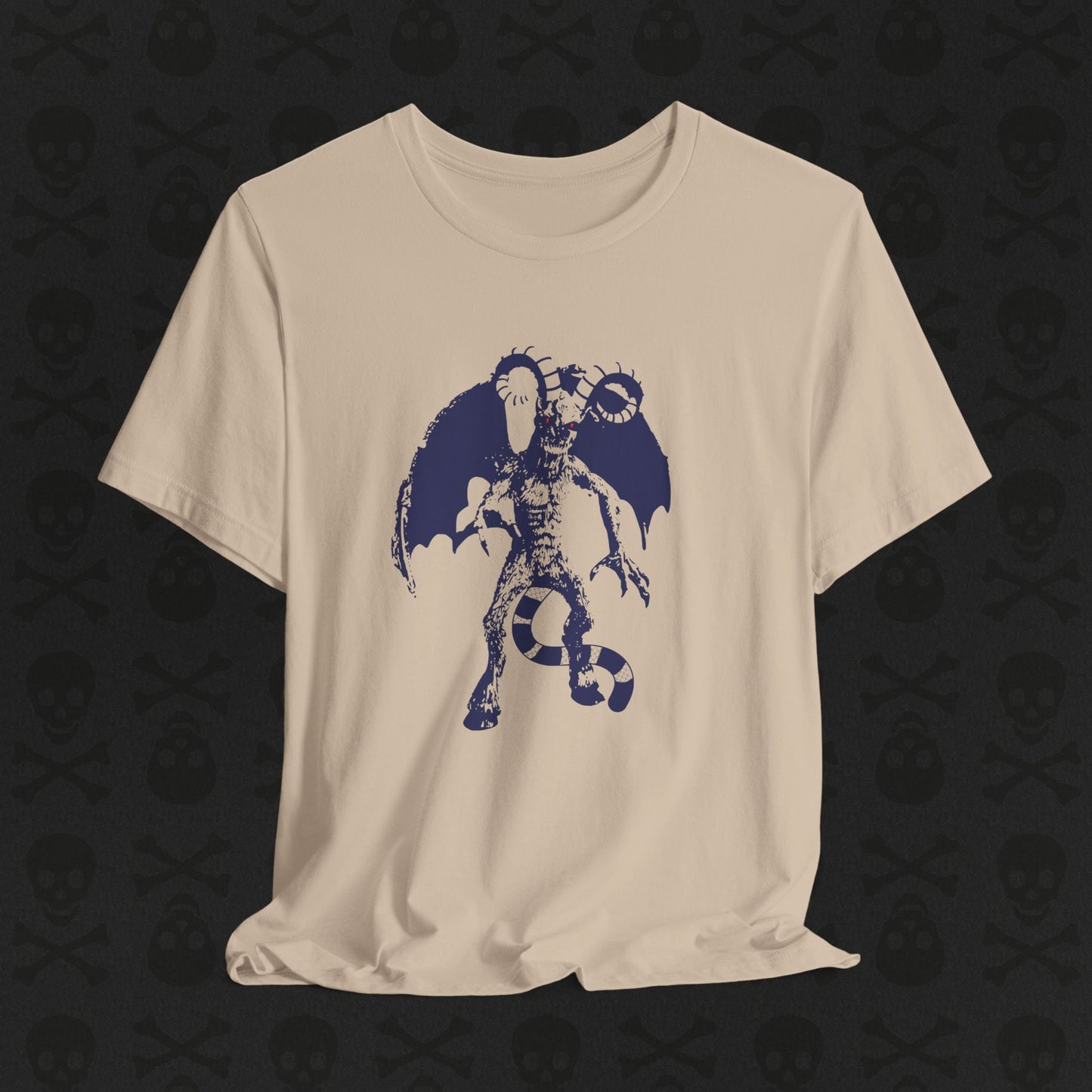 Camiseta Jersey Devil Cryptid, camiseta gráfica de criatura mítica. Camiseta unisex de manga corta, camiseta gráfica única para entusiastas de los críptidos.