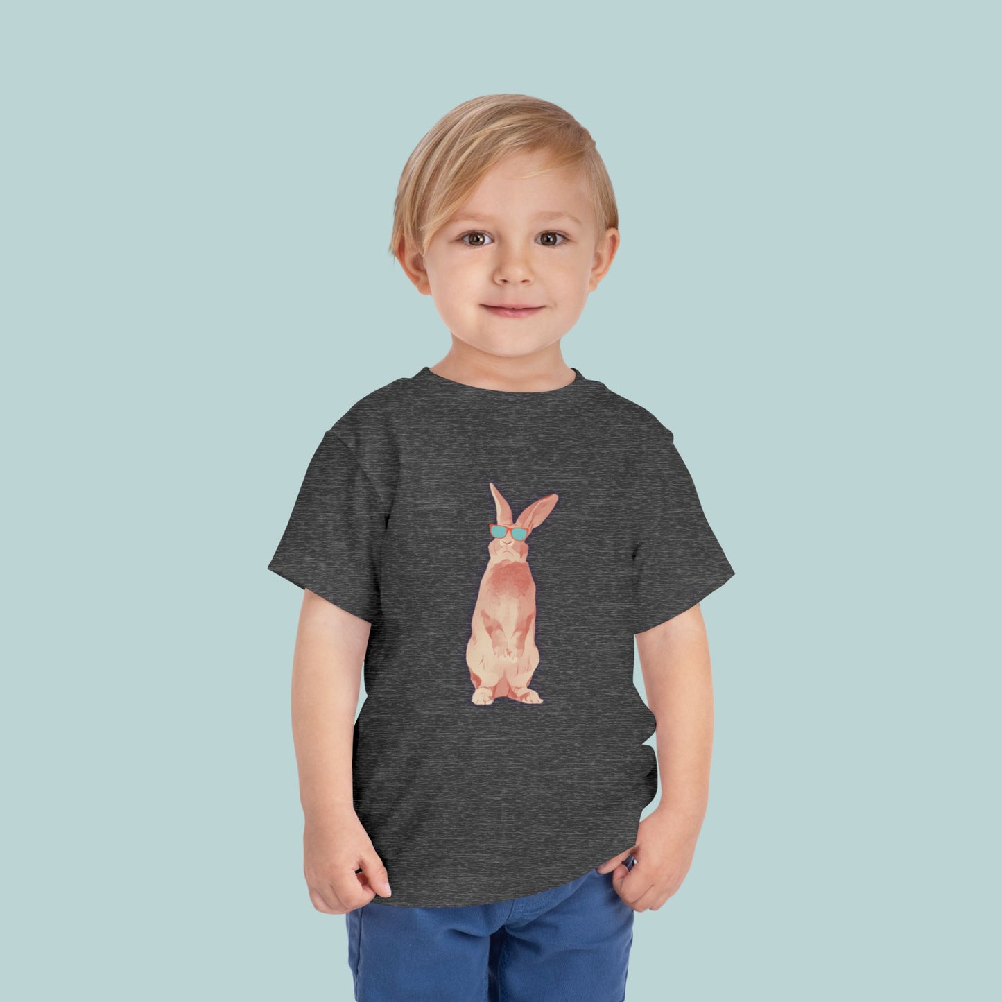 Cool Bunny Toddler Tee, Cute Kid's T-Shirt, Toddler Summer Shirt, Adorable Rabbit Tee, Playful Bunny Design, Great for Birthdays, Easter