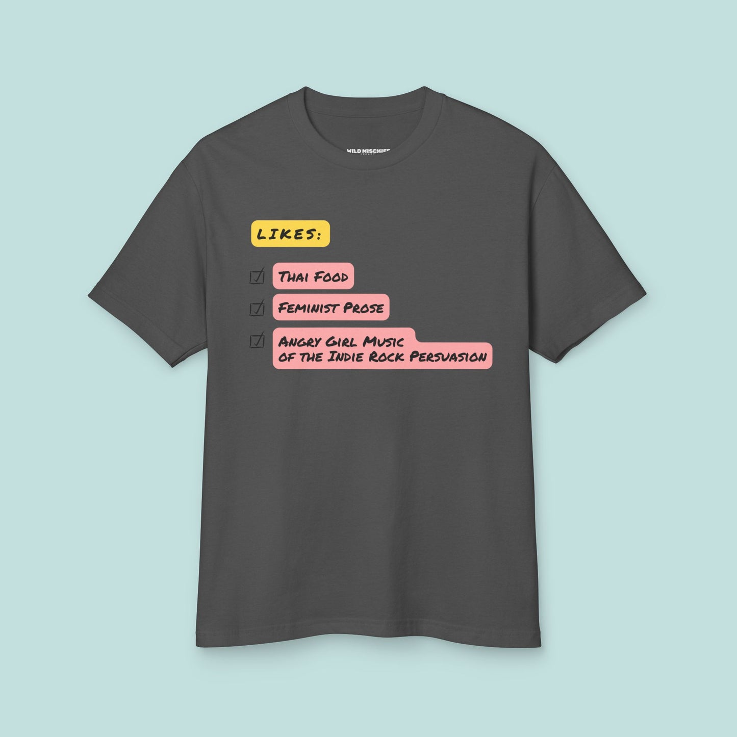 Camiseta vintage inspirada en películas de los 90, camiseta musical de Angry Girl, top con gráfico de prosa feminista, regalo para amantes de la comida tailandesa, camiseta unisex de algodón grueso.