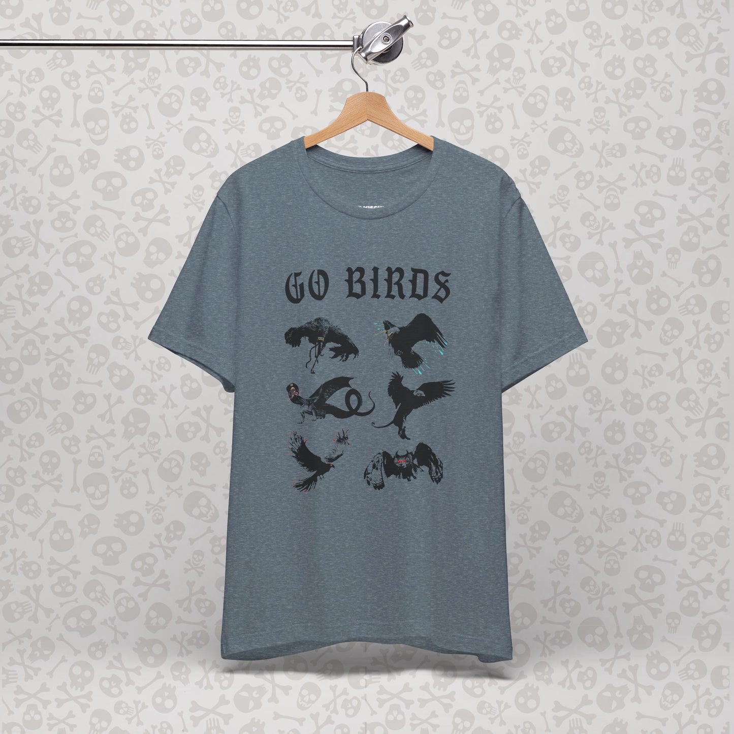 Go Birds Cryptids T-Shirt, Bird Cryptid Tee, Thunderbird Shirt, Snallygaster, Griffin, Phoenix, Devil Bird, Terror Bird, Philadelphia Shirt