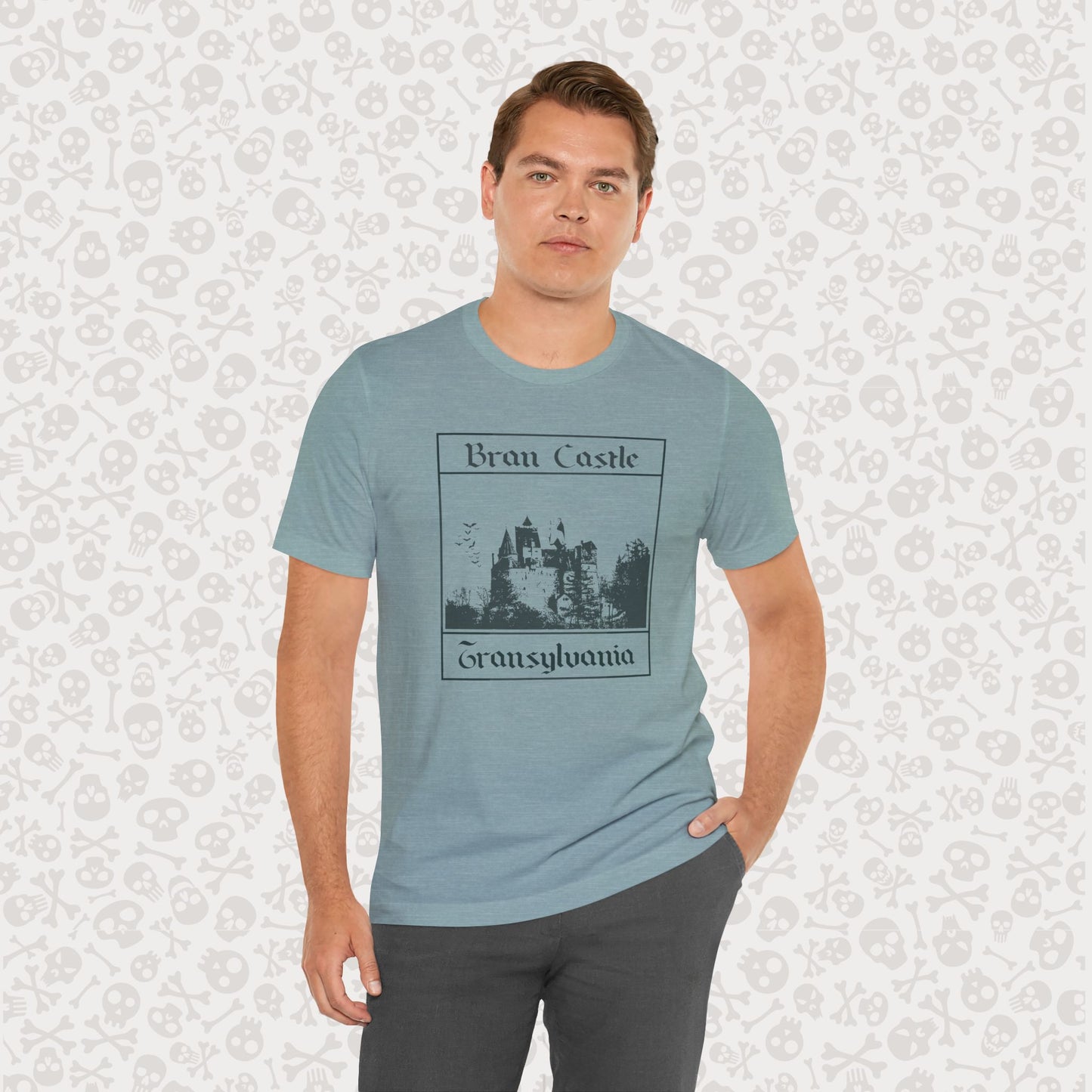 Bran Castle Transylvania T-Shirt, Dracula Shirt, Vampire Halloween Tee, Gothic Horror Shirt, Spooky Dracula Top, Halloween Costume Tee, Transylvania Romania