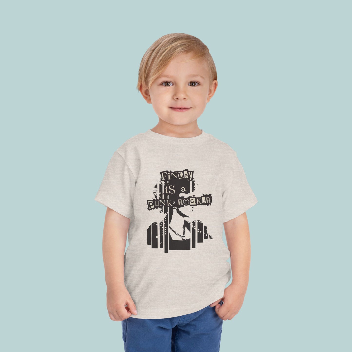 Camiseta punk rockera personalizada para niño, camiseta punk con nombre personalizado, camiseta rockera para bebé, ropa infantil única, regalo de cumpleaños para niños