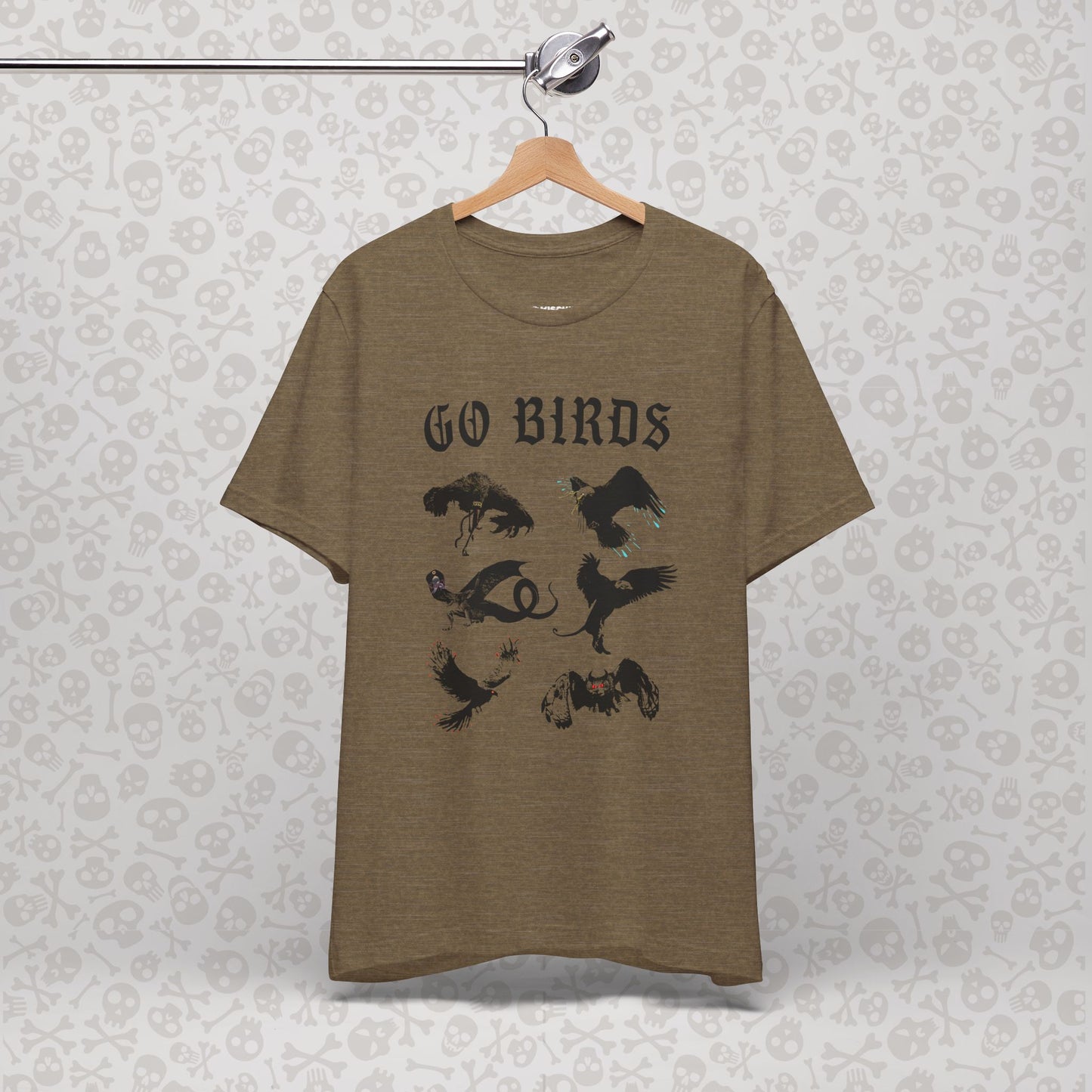 Go Birds Cryptids T-Shirt, Bird Cryptid Tee, Thunderbird Shirt, Snallygaster, Griffin, Phoenix, Devil Bird, Terror Bird, Philadelphia Shirt