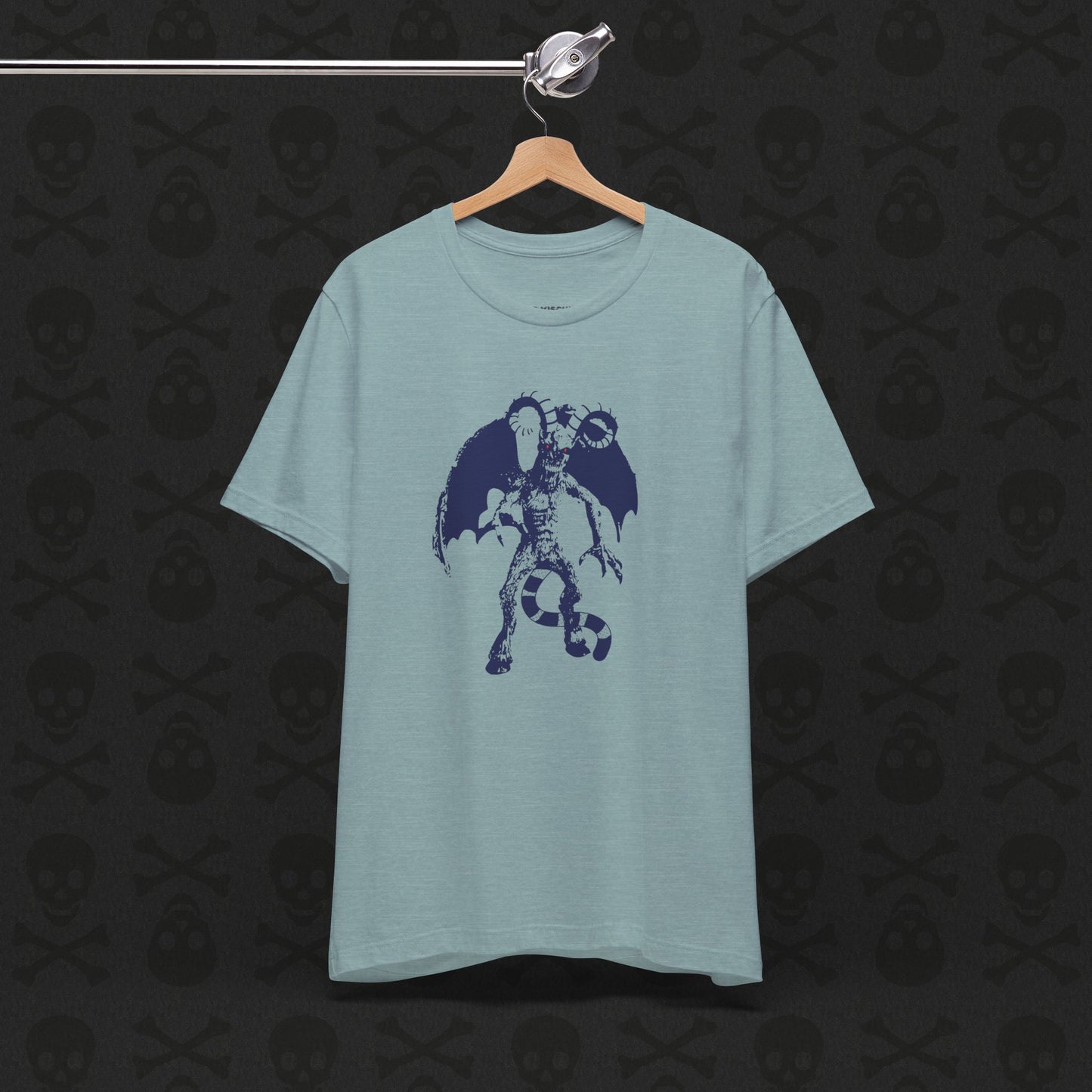 Camiseta Jersey Devil Cryptid, camiseta gráfica de criatura mítica. Camiseta unisex de manga corta, camiseta gráfica única para entusiastas de los críptidos.