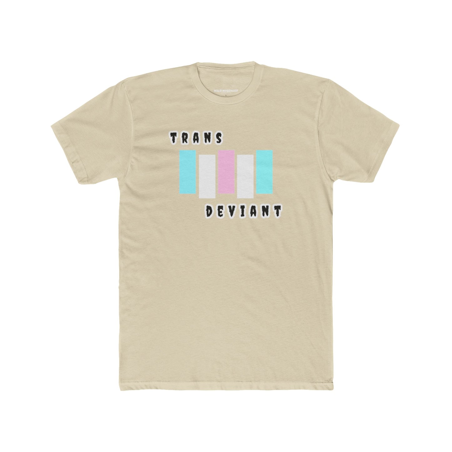 Camiseta gráfica trans desviada, camiseta unisex de algodón con cuello redondo, ropa LGBTQ+, regalo para el Mes del Orgullo, moda inclusiva, transgénero