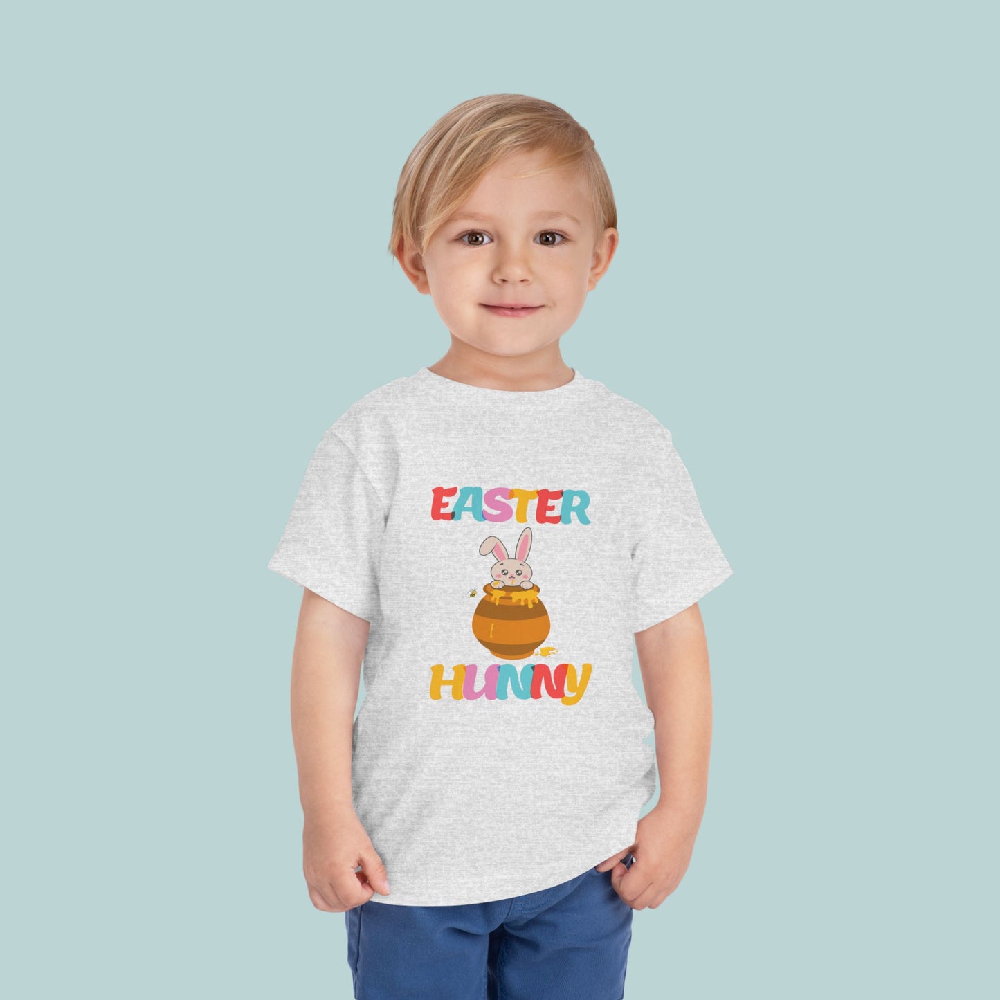 Easter Hunny Toddler Tee, Cute Honey Bunny Design, Kids Easter T-Shirt, Bunny Easter Gift, Toddler Easter Outfit, Toddler Easter Shirt