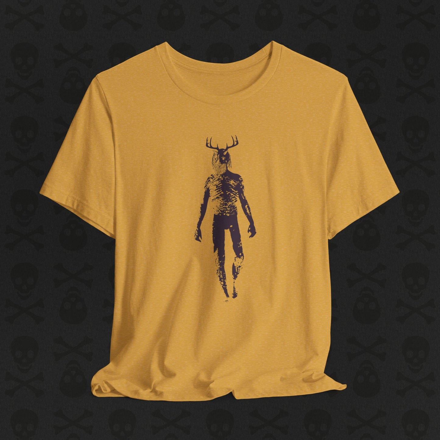 Camiseta Wendigo Críptica, Camiseta Unisex de Monstruo Caníbal, Camiseta con Gráfico de Terror, Camiseta de Criatura Mítica, Camiseta Escalofriante