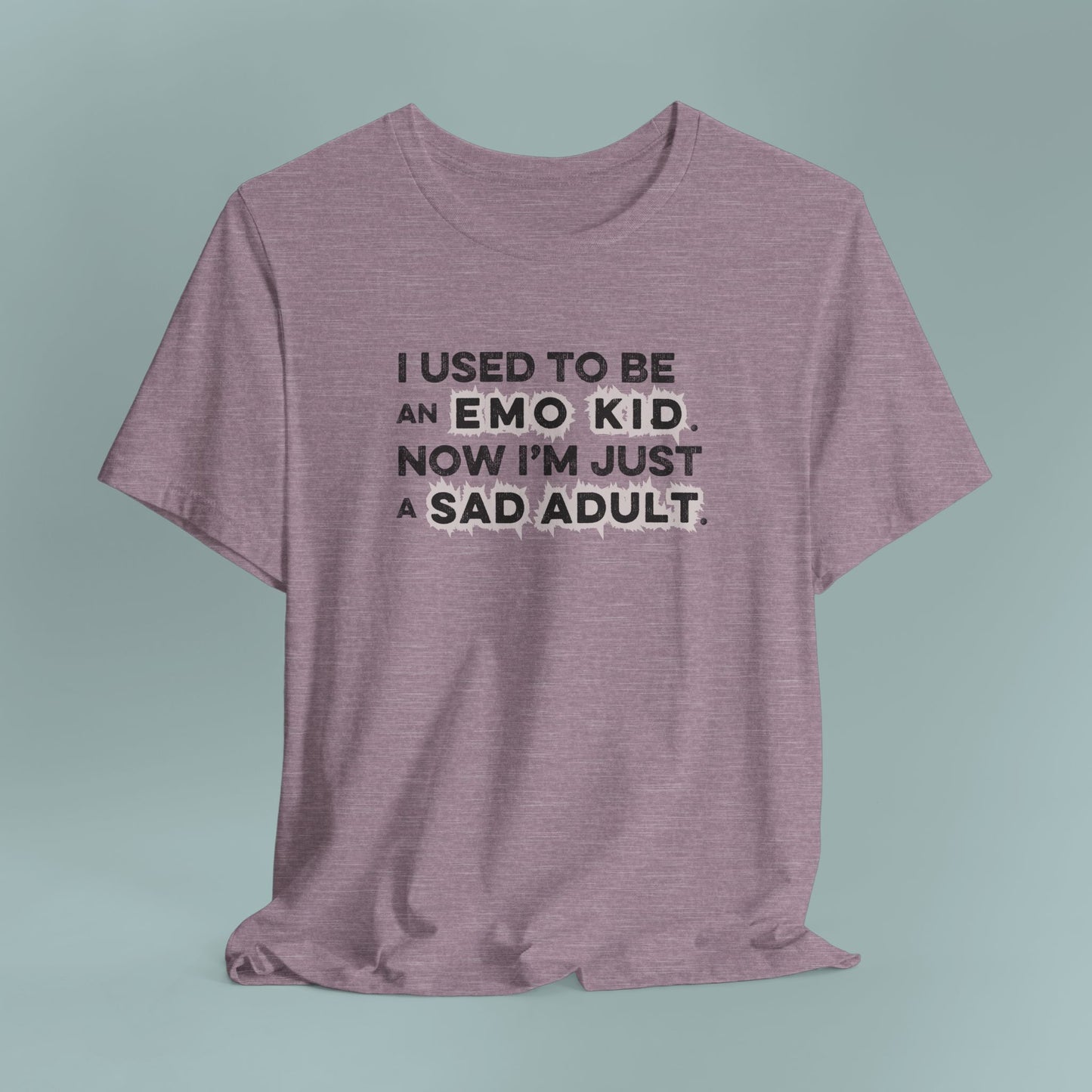 Former Emo Kid T-Shirt, Unisex Short Sleeve Tee, Gift for Sad Adults, Emo Fashion Tee, Casual Everyday Wear, Funny T-Shirt