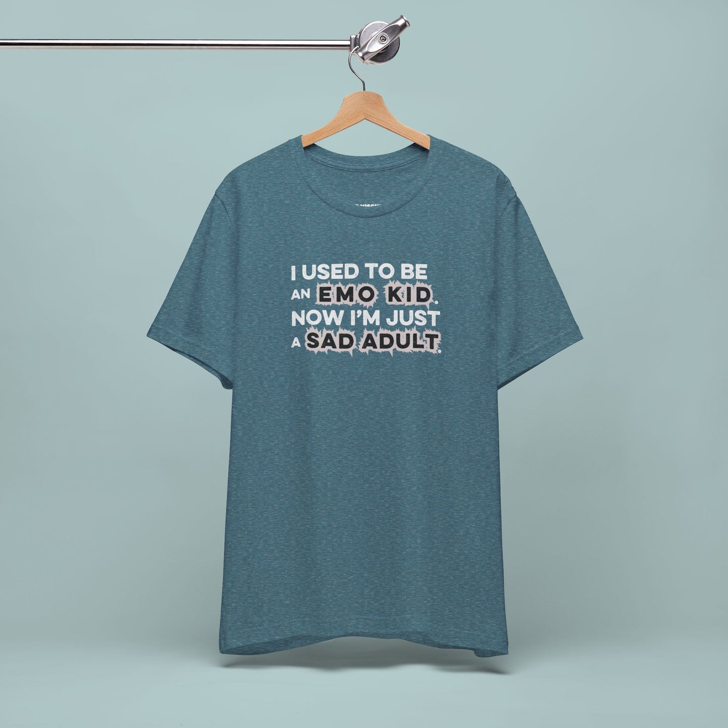 Former Emo Kid T-Shirt, Unisex Short Sleeve Tee, Gift for Sad Adults, Emo Fashion Tee, Casual Everyday Wear, Funny T-Shirt