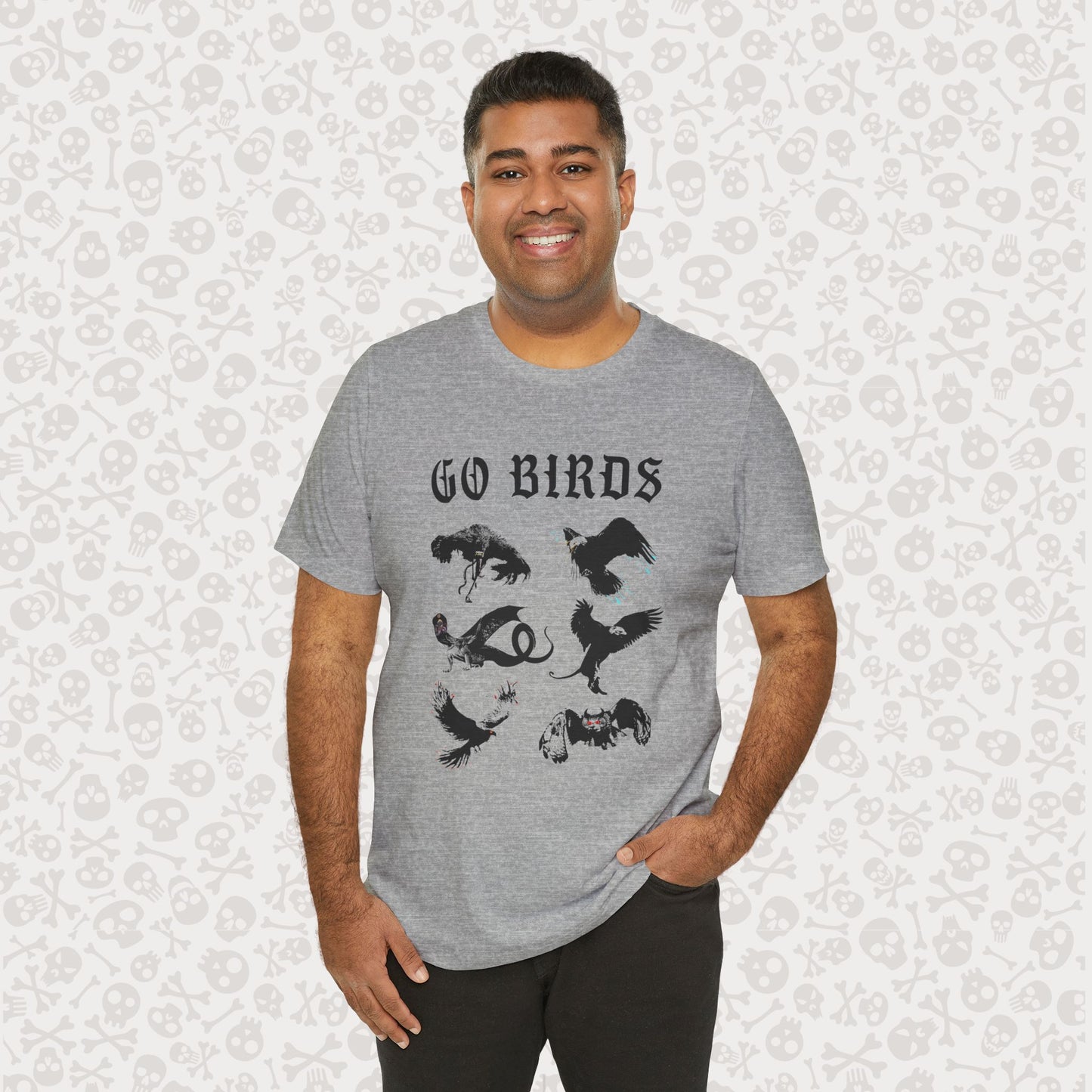 Go Birds Cryptids T-Shirt, Bird Cryptid Tee, Thunderbird Shirt, Snallygaster, Griffin, Phoenix, Devil Bird, Terror Bird, Philadelphia Shirt