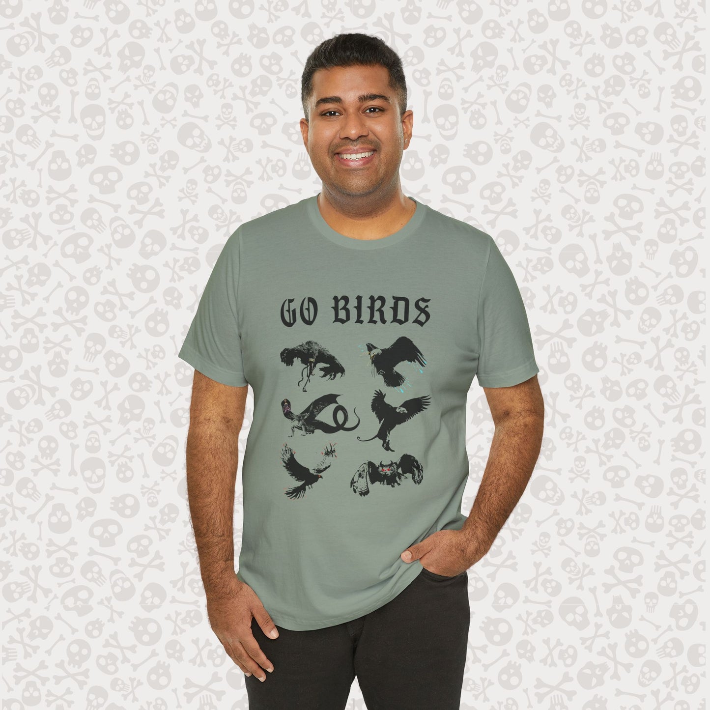 Go Birds Cryptids T-Shirt, Bird Cryptid Tee, Thunderbird Shirt, Snallygaster, Griffin, Phoenix, Devil Bird, Terror Bird, Philadelphia Shirt