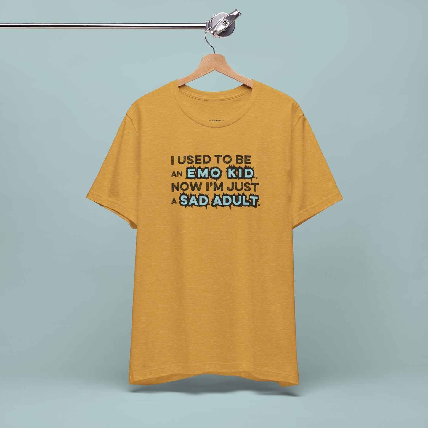 Former Emo Kid T-Shirt, Unisex Short Sleeve Tee, Gift for Sad Adults, Emo Fashion Tee, Casual Everyday Wear, Funny T-Shirt