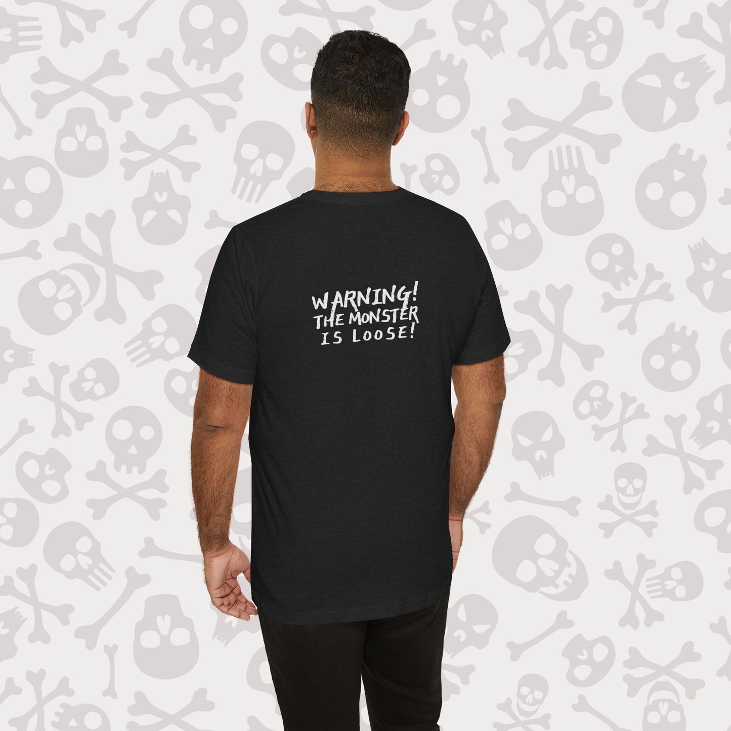 Vintage Frankenstein Tee, Halloween Shirt, Unisex Graphic T-Shirt, Horror Movie Top, Retro Costume Apparel, Spooky Gift