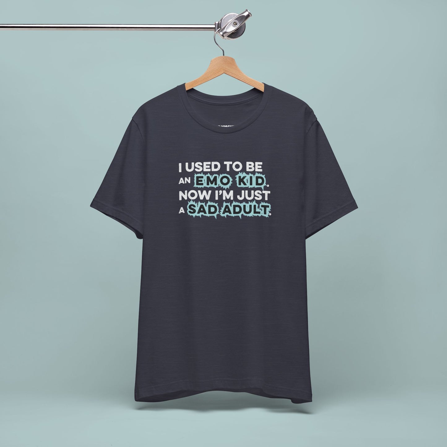 Former Emo Kid T-Shirt, Unisex Short Sleeve Tee, Gift for Sad Adults, Emo Fashion Tee, Casual Everyday Wear, Funny T-Shirt