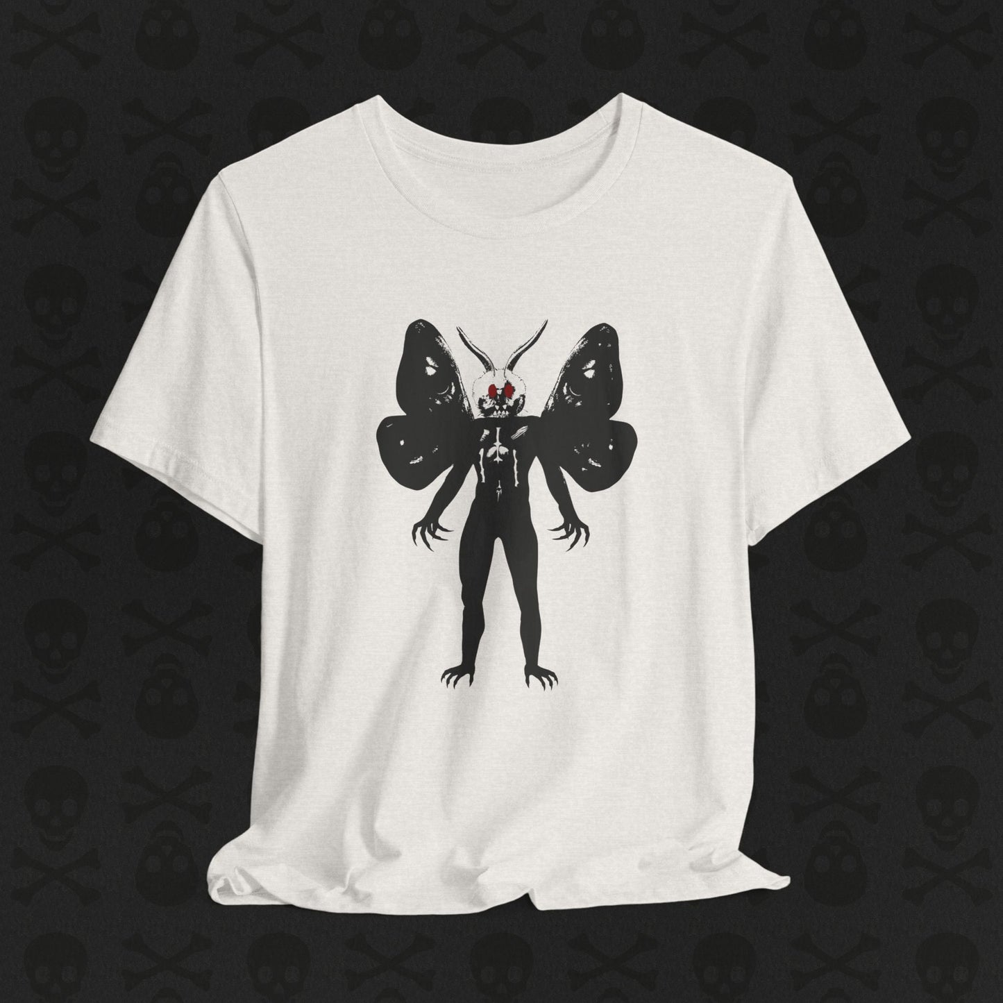 Camiseta Críptica de Mothman, Criatura Mitológica, Camiseta de Manga Corta Unisex, Camiseta de Leyenda Urbana, Camiseta de Criatura Paranormal, Camiseta Sobrenatural