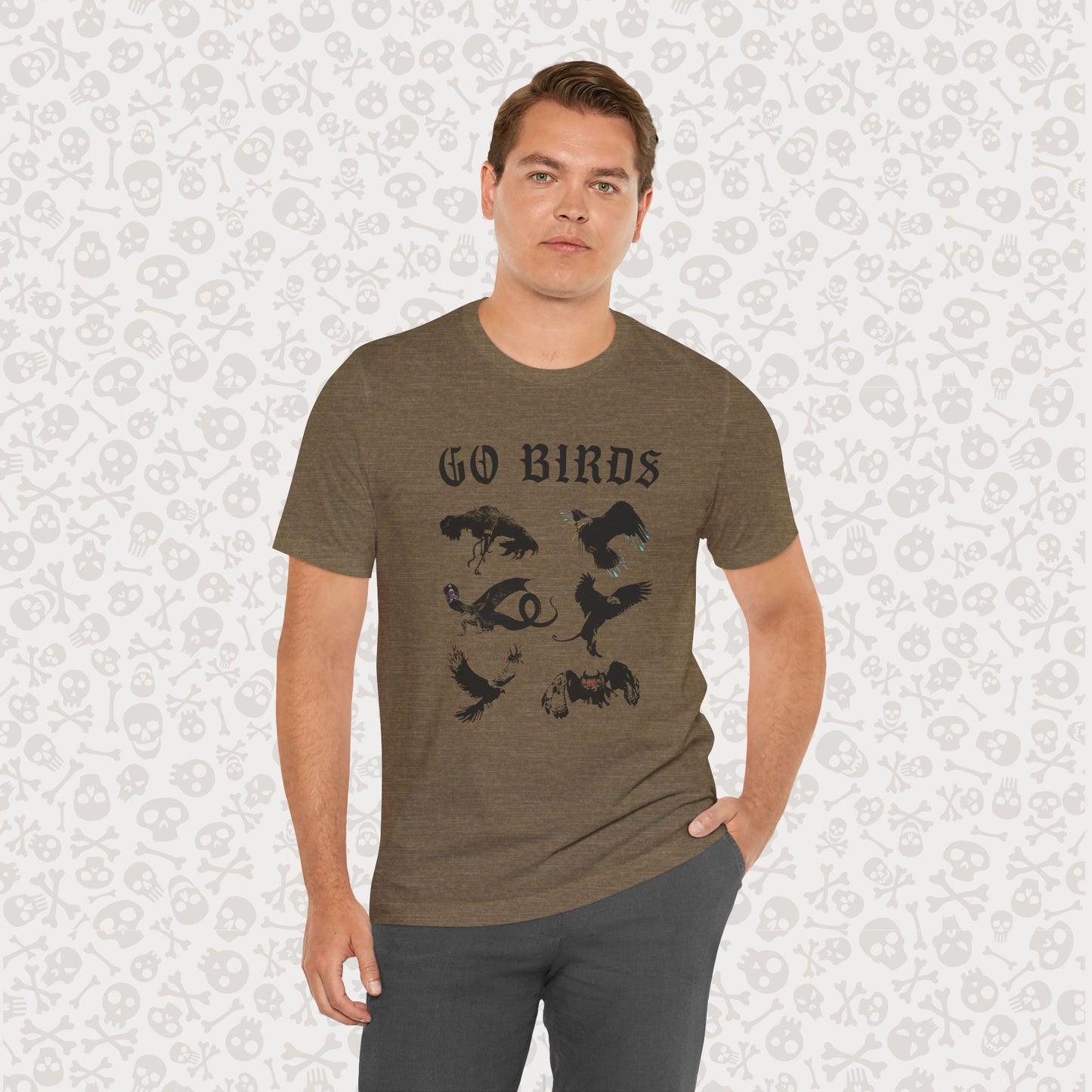 Go Birds Cryptids T-Shirt, Bird Cryptid Tee, Thunderbird Shirt, Snallygaster, Griffin, Phoenix, Devil Bird, Terror Bird, Philadelphia Shirt