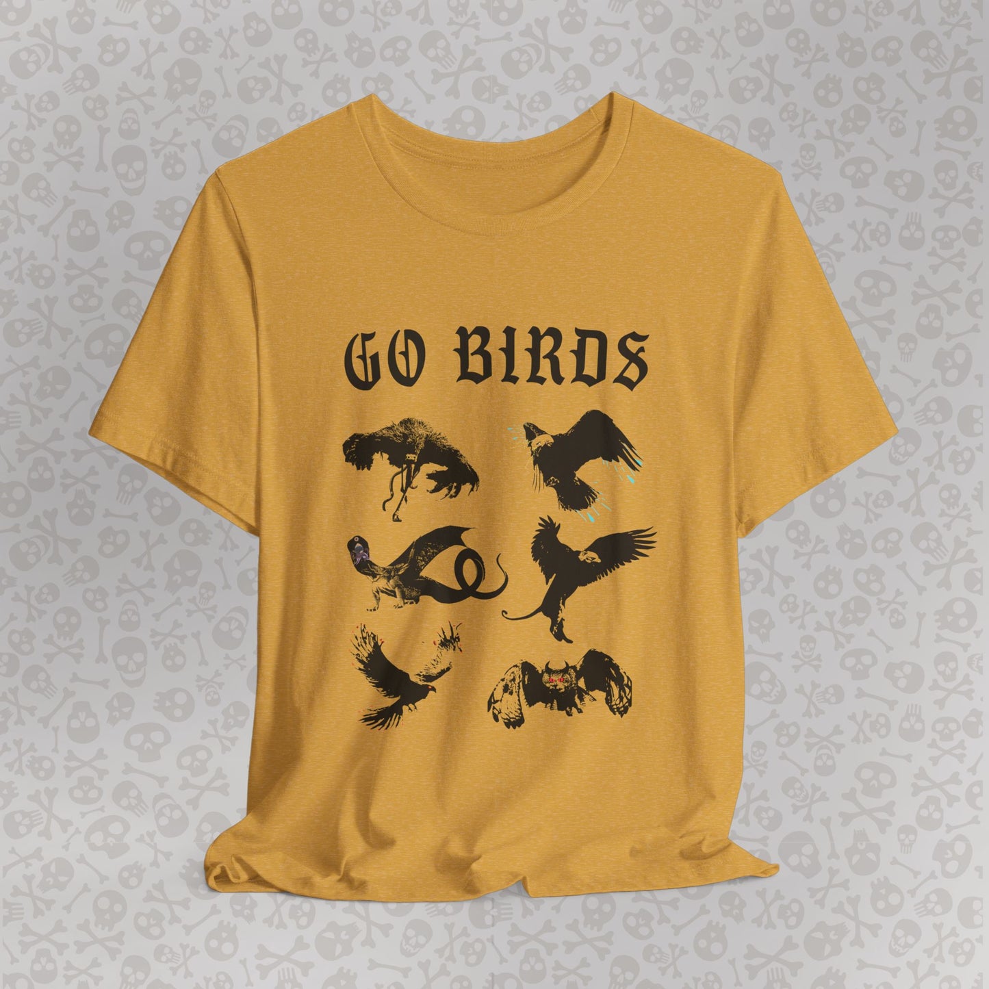 Go Birds Cryptids T-Shirt, Bird Cryptid Tee, Thunderbird Shirt, Snallygaster, Griffin, Phoenix, Devil Bird, Terror Bird, Philadelphia Shirt
