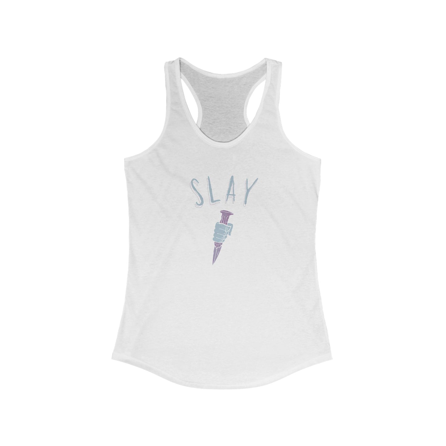 Camiseta sin mangas con espalda deportiva y estampado gráfico de Slay, ropa deportiva motivacional, top informal de verano, ropa deportiva, regalo para ella, Cazavampiros