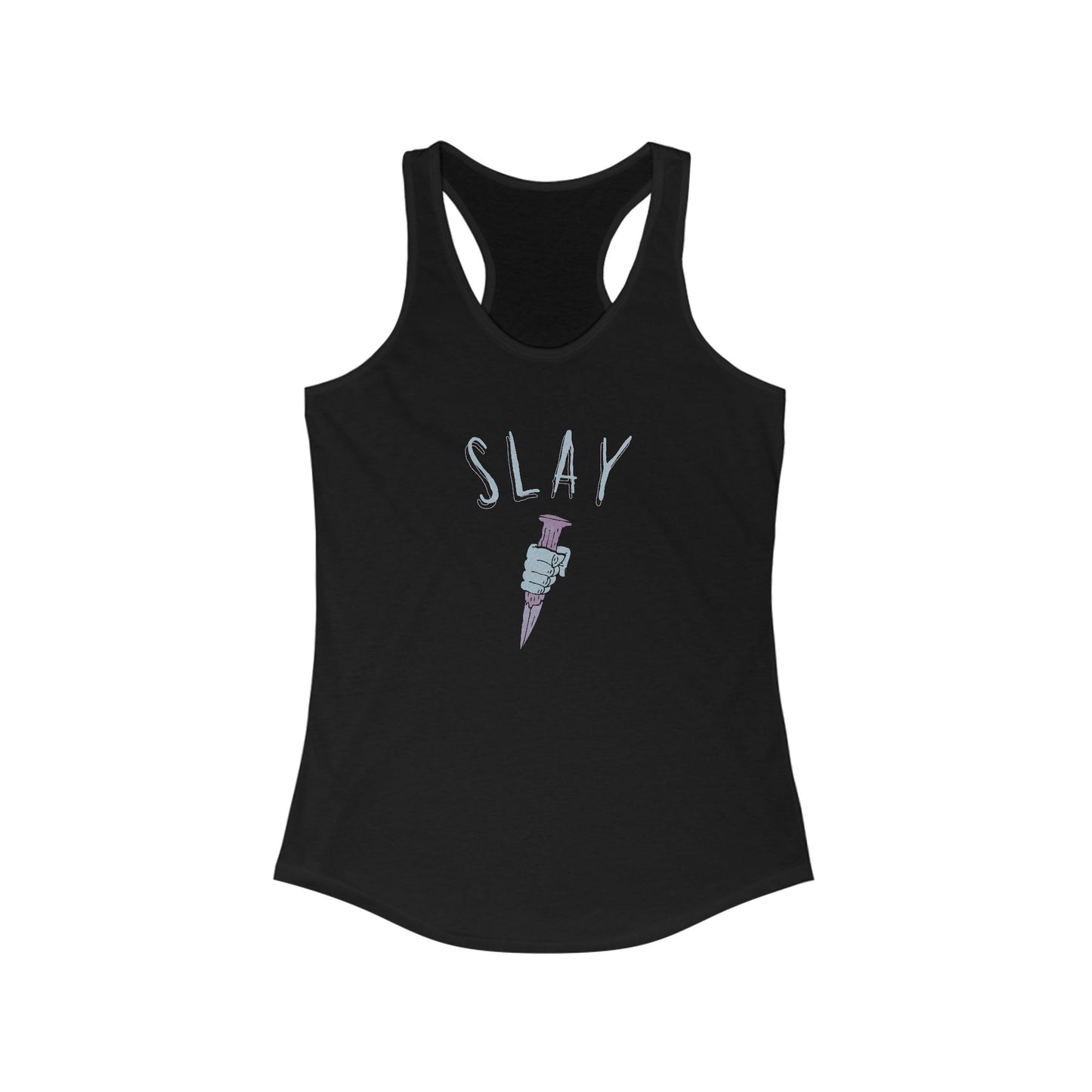 Camiseta sin mangas con espalda deportiva y estampado gráfico de Slay, ropa deportiva motivacional, top informal de verano, ropa deportiva, regalo para ella, Cazavampiros