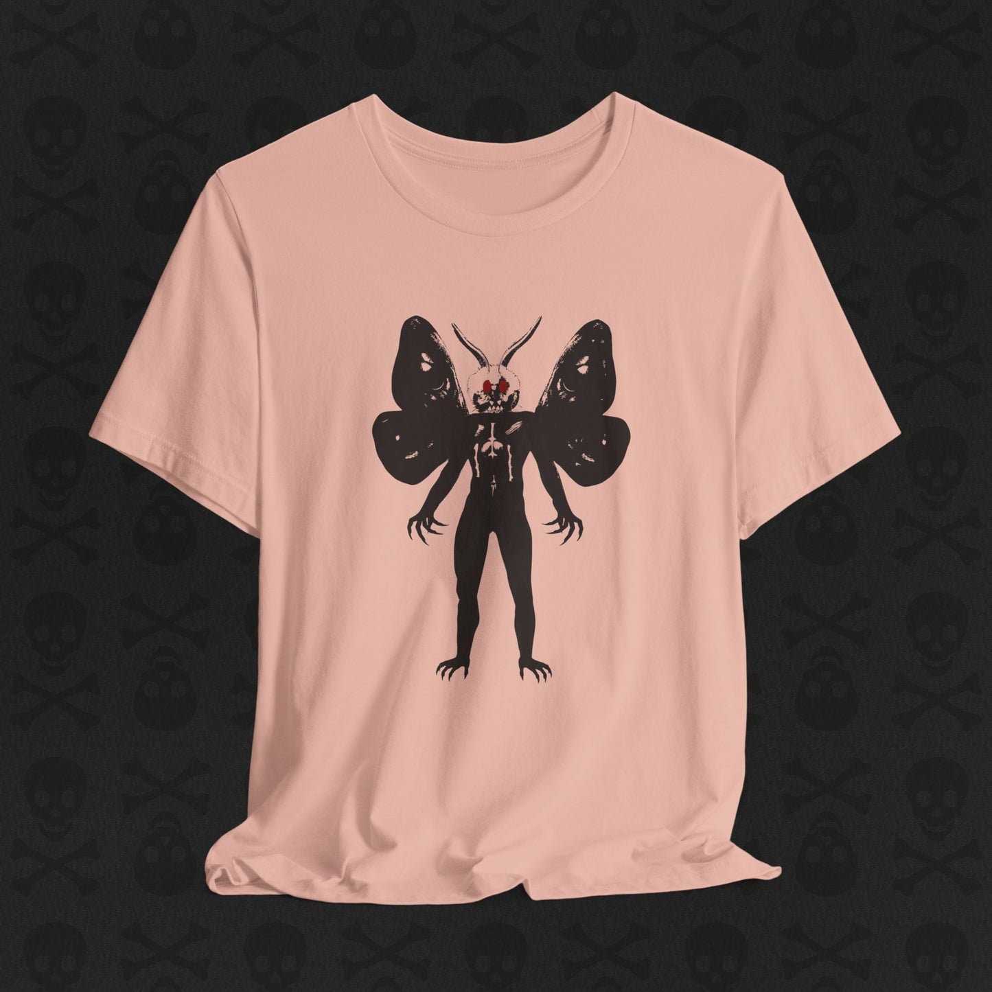 Camiseta Críptica de Mothman, Criatura Mitológica, Camiseta de Manga Corta Unisex, Camiseta de Leyenda Urbana, Camiseta de Criatura Paranormal, Camiseta Sobrenatural