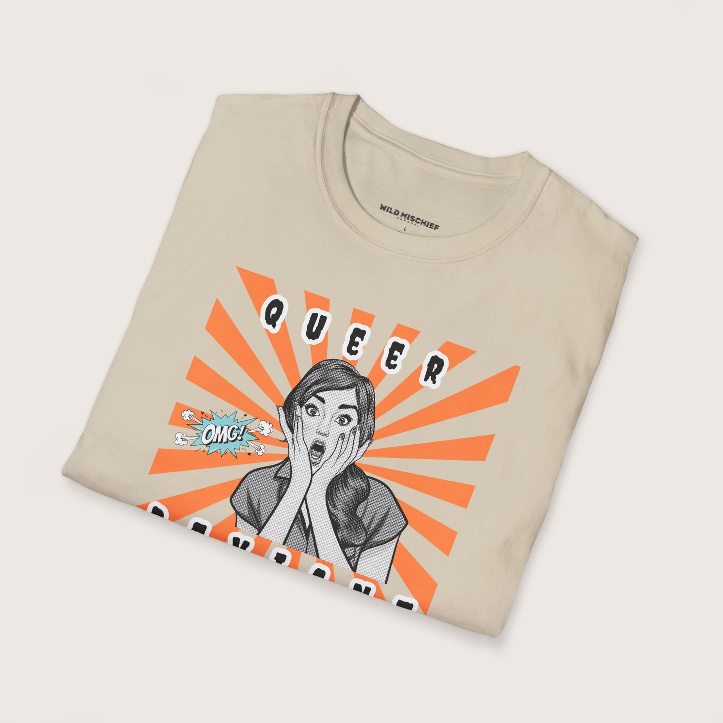 Queer Deviant Unisex Softstyle T-Shirt, LGBTQ+ Pride Tee - LGBTQ Clothing, Rainbow Shirt, LGBT Apparel, Gender Queer Top, Pride Parade
