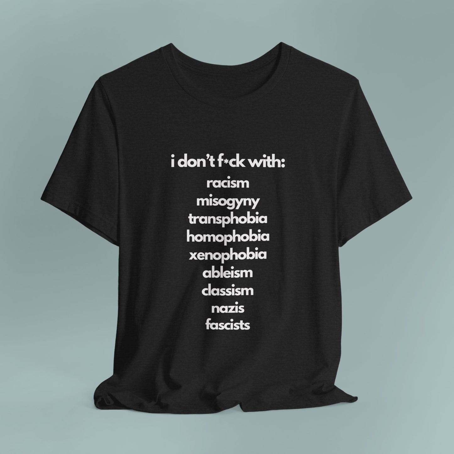 Social Justice Unisex Cotton Tee | Anti-Discrimination Shirt for Activism, Pride Events, Inclusivity, Everyday Wear