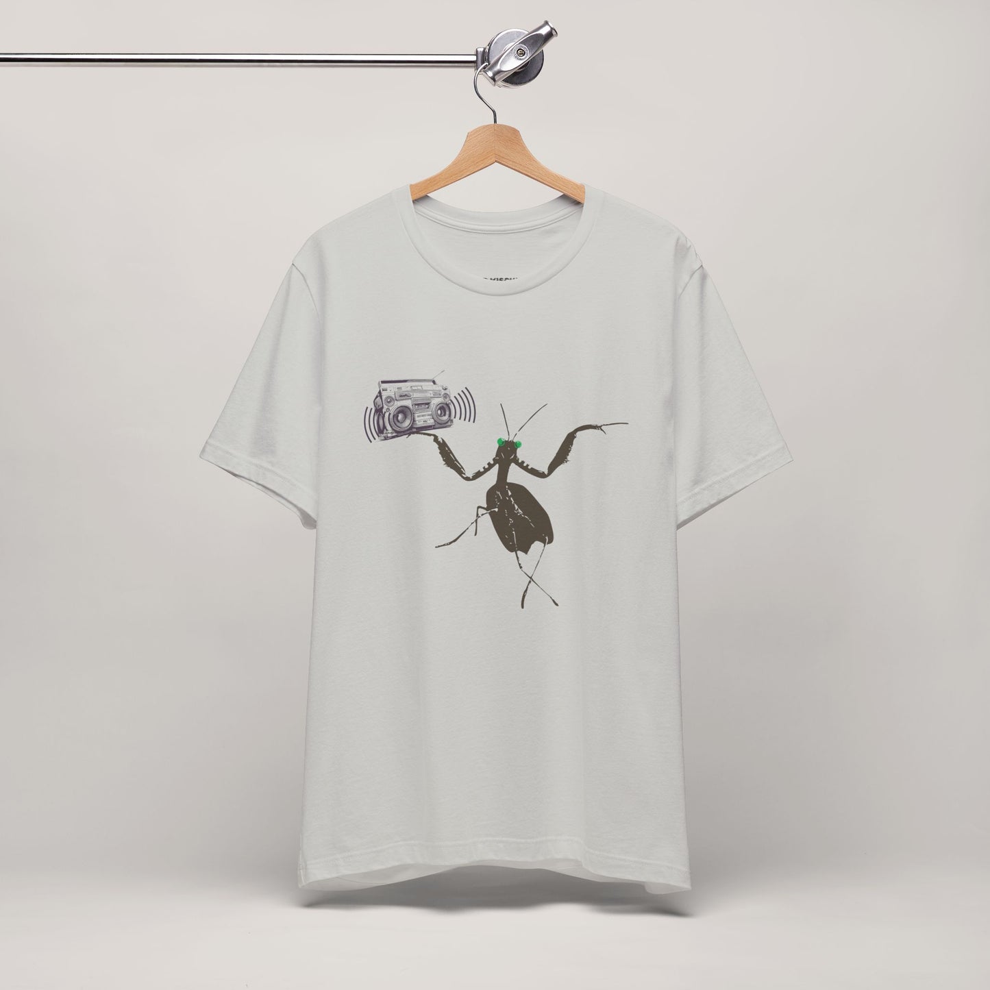 Praying Mantis Graphic Tee, Cryptid Mantis Man Shirt, Unique Bug Lover Gift, Unisex Jersey Short Sleeve T-Shirt, Bug Enthusiast Present