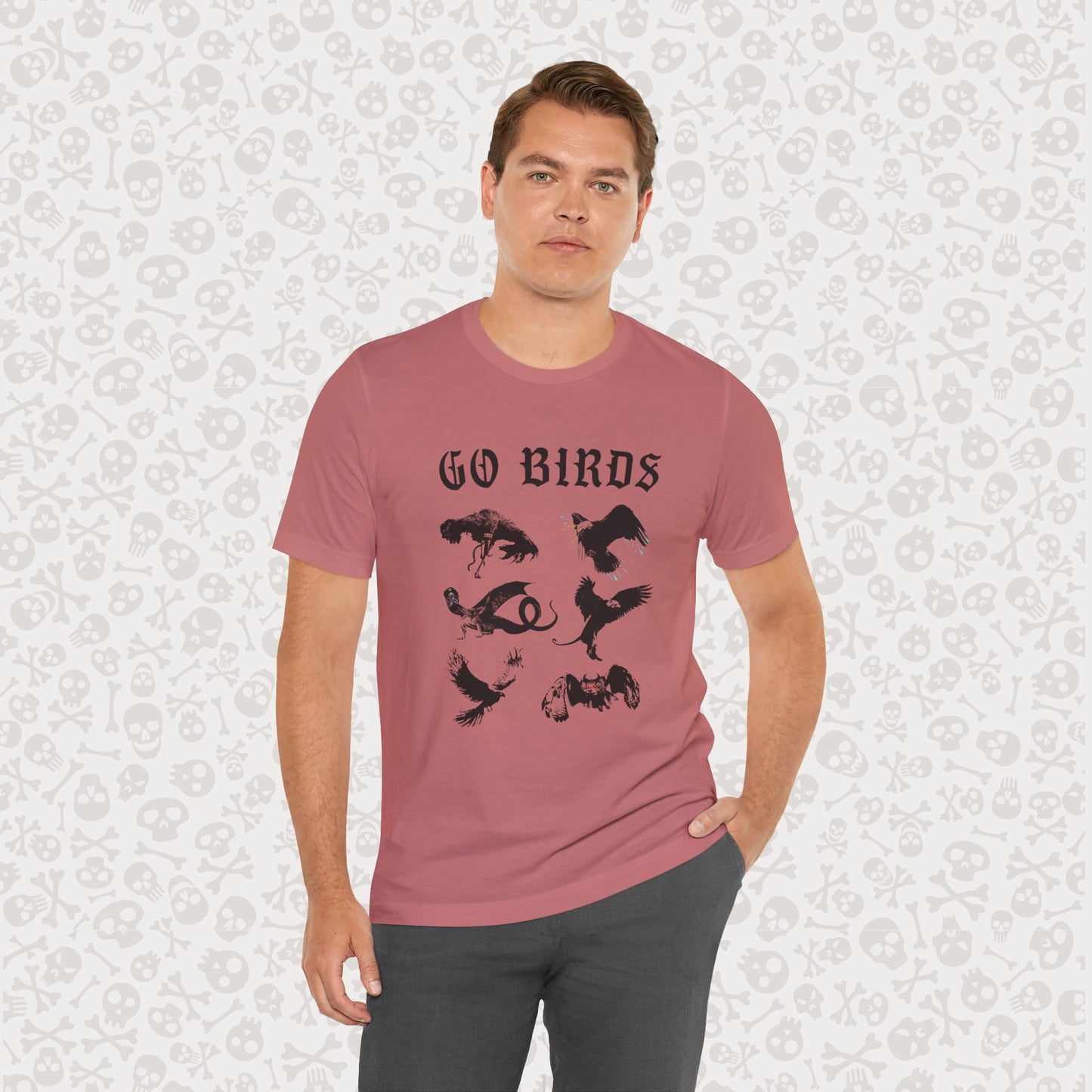 Go Birds Cryptids T-Shirt, Bird Cryptid Tee, Thunderbird Shirt, Snallygaster, Griffin, Phoenix, Devil Bird, Terror Bird, Philadelphia Shirt