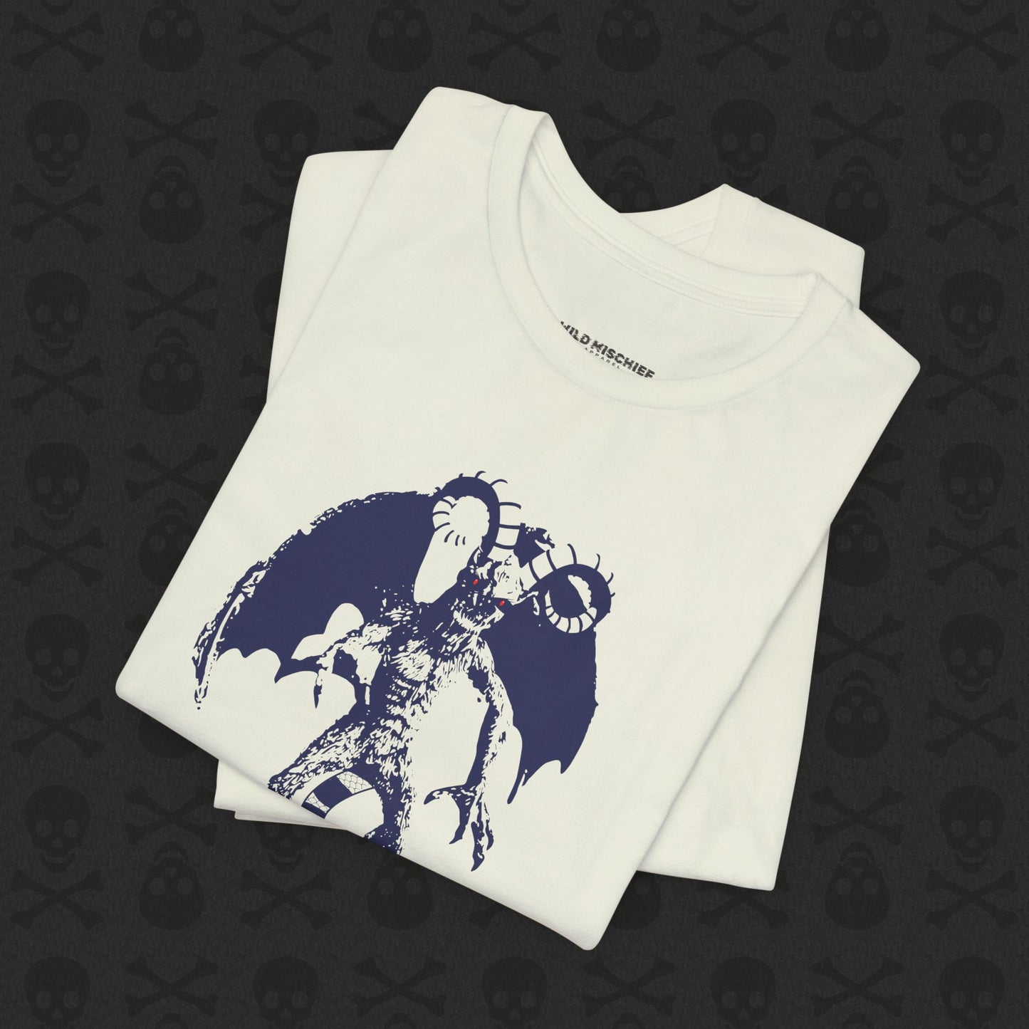 Camiseta Jersey Devil Cryptid, camiseta gráfica de criatura mítica. Camiseta unisex de manga corta, camiseta gráfica única para entusiastas de los críptidos.