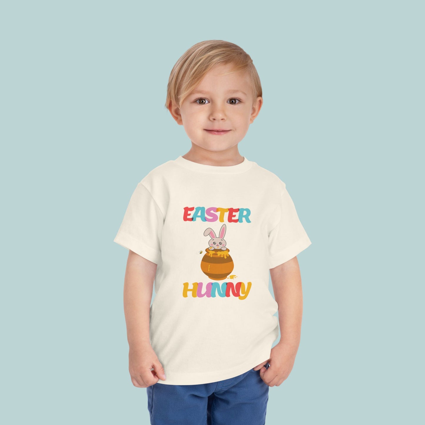 Easter Hunny Toddler Tee, Cute Honey Bunny Design, Kids Easter T-Shirt, Bunny Easter Gift, Toddler Easter Outfit, Toddler Easter Shirt