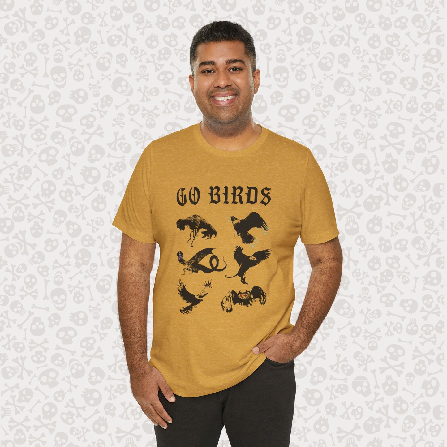 Go Birds Cryptids T-Shirt, Bird Cryptid Tee, Thunderbird Shirt, Snallygaster, Griffin, Phoenix, Devil Bird, Terror Bird, Philadelphia Shirt