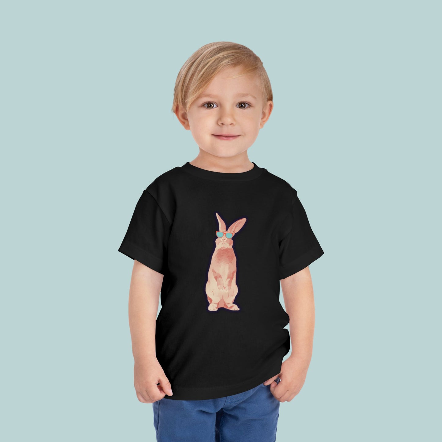 Cool Bunny Toddler Tee, Cute Kid's T-Shirt, Toddler Summer Shirt, Adorable Rabbit Tee, Playful Bunny Design, Great for Birthdays, Easter