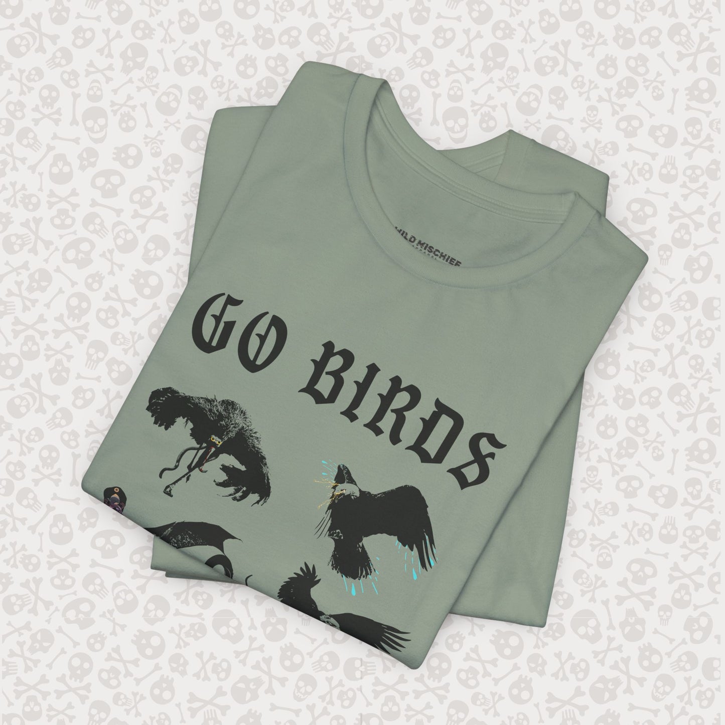 Go Birds Cryptids T-Shirt, Bird Cryptid Tee, Thunderbird Shirt, Snallygaster, Griffin, Phoenix, Devil Bird, Terror Bird, Philadelphia Shirt