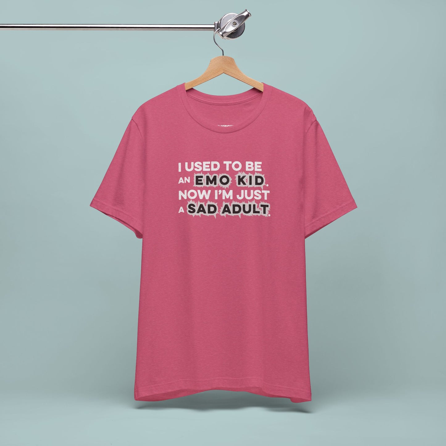 Former Emo Kid T-Shirt, Unisex Short Sleeve Tee, Gift for Sad Adults, Emo Fashion Tee, Casual Everyday Wear, Funny T-Shirt