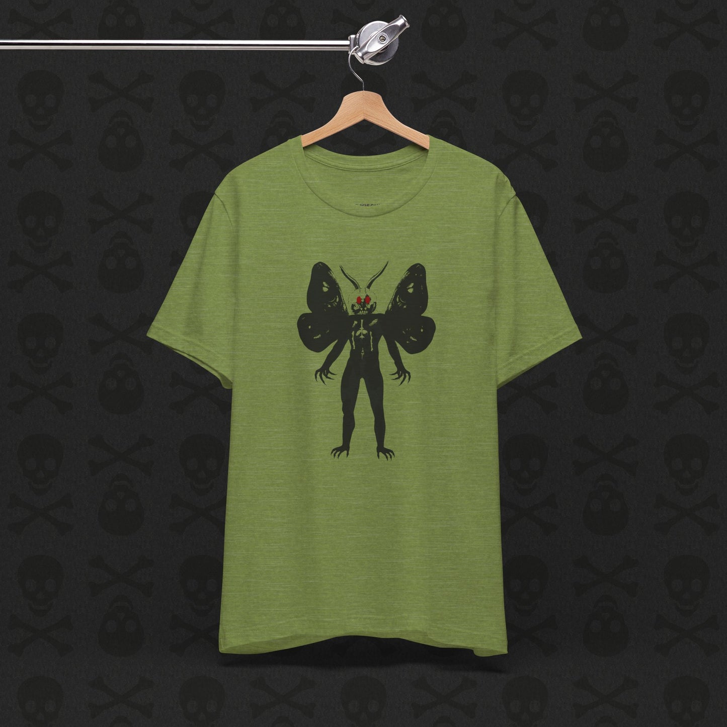Camiseta Críptica de Mothman, Criatura Mitológica, Camiseta de Manga Corta Unisex, Camiseta de Leyenda Urbana, Camiseta de Criatura Paranormal, Camiseta Sobrenatural