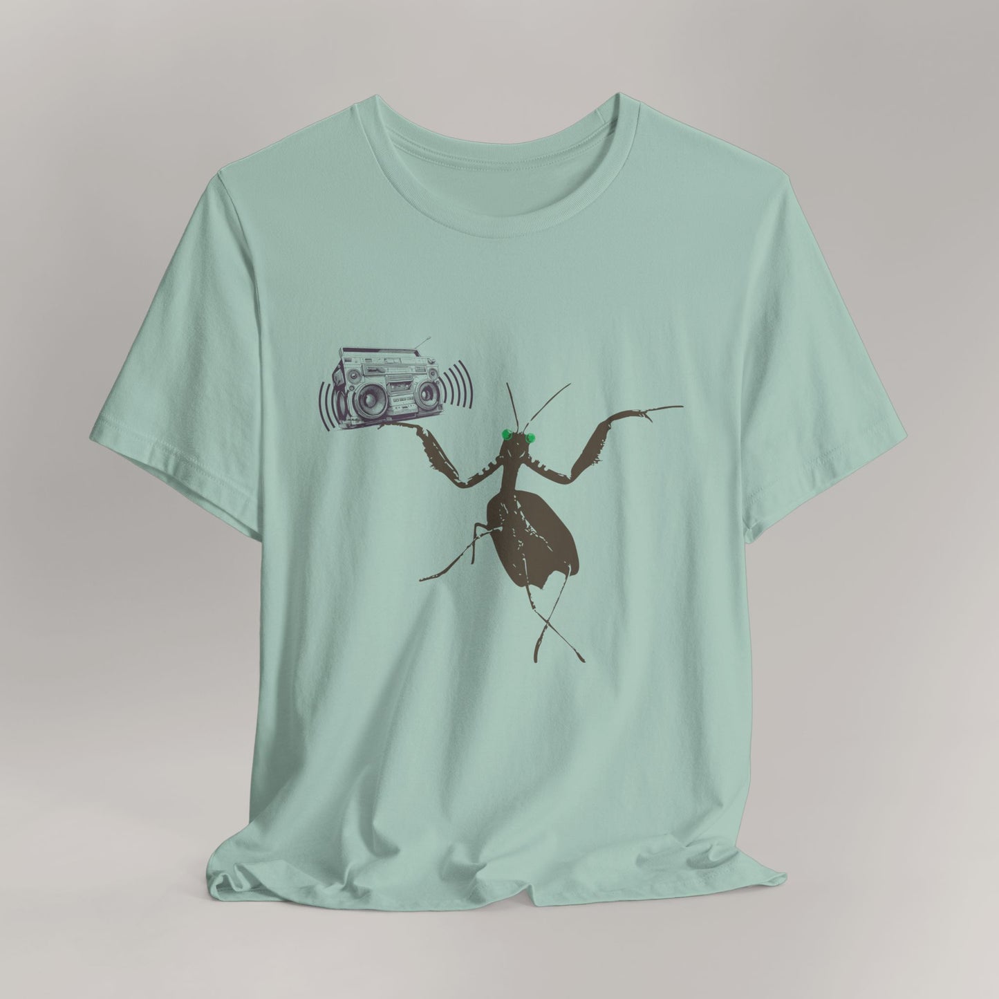 Praying Mantis Graphic Tee, Cryptid Mantis Man Shirt, Unique Bug Lover Gift, Unisex Jersey Short Sleeve T-Shirt, Bug Enthusiast Present